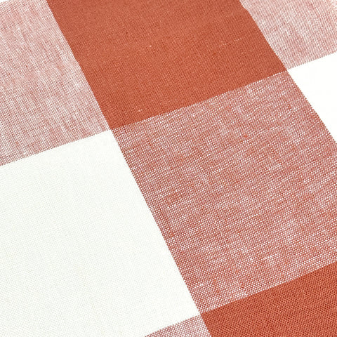 Checkered Square Multi Color 100% Linen Fabric by the Yard / 54" Width / CL1125