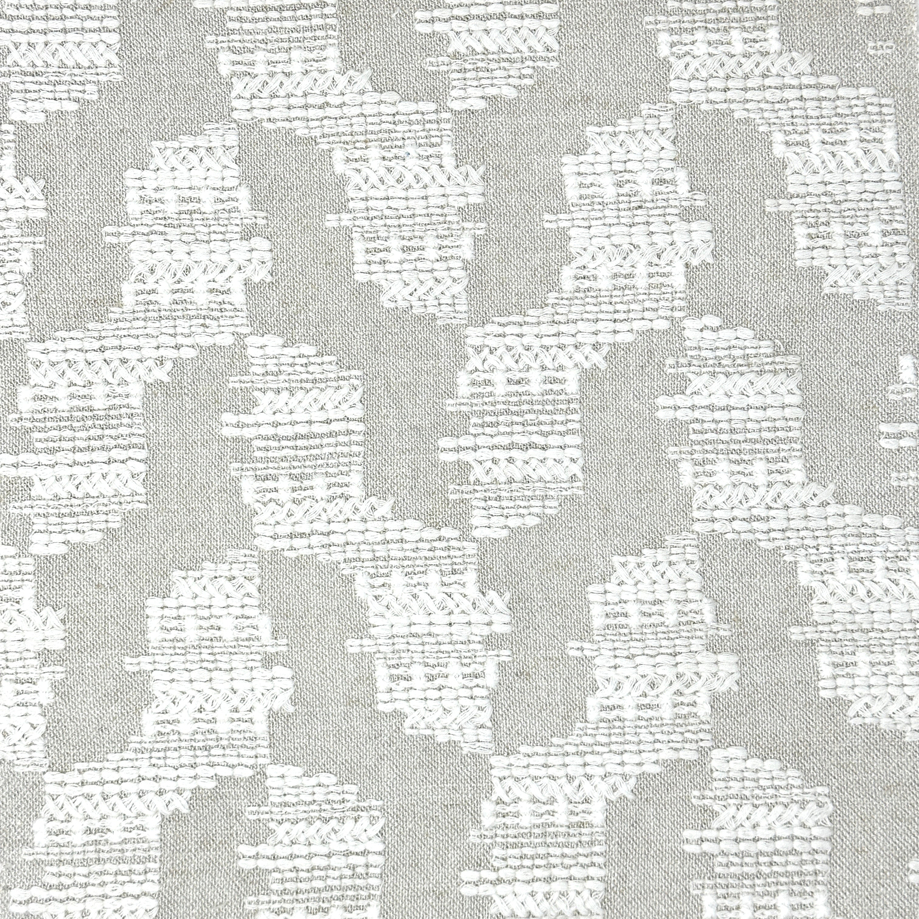 Embroidery Texture Modern Luxury Blend sheer Linen Fabric By The Yard / 53
