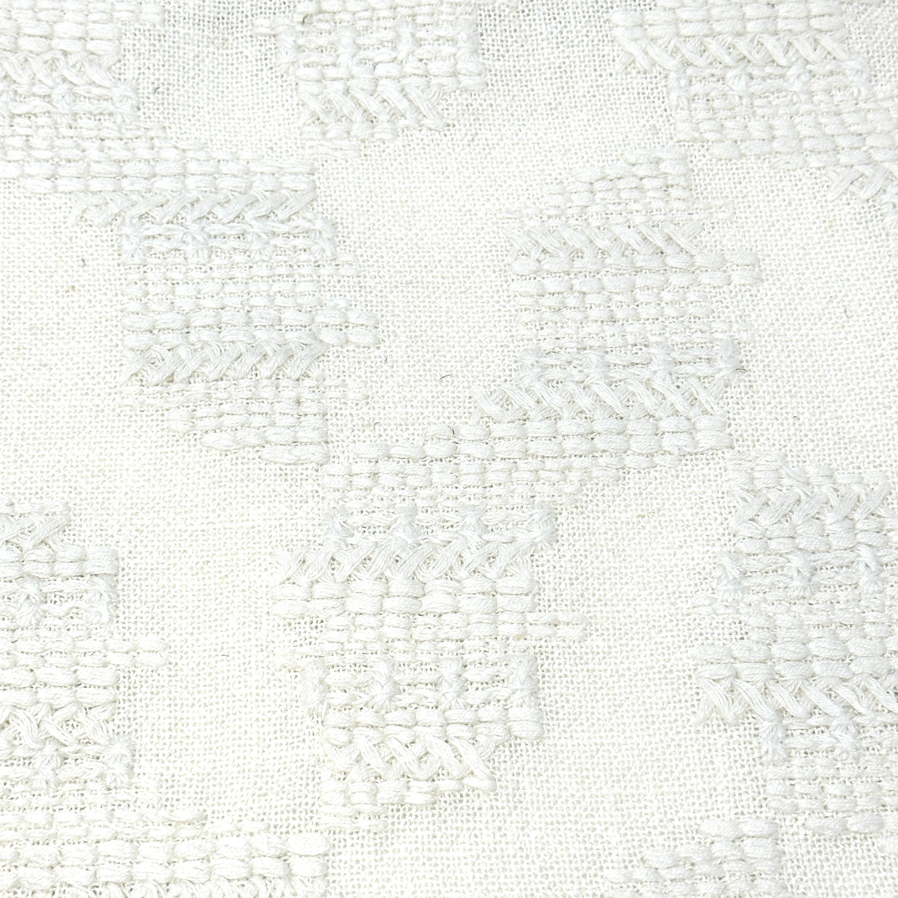 Embroidery Texture Modern Luxury Blend sheer Linen Fabric By The Yard / 53" Width / CL1131