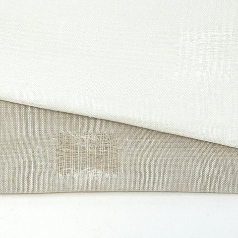 Square Tear-off Modern Geometric Blend Linen Sheer Fabric By The Yard / 54" Width / CL1137