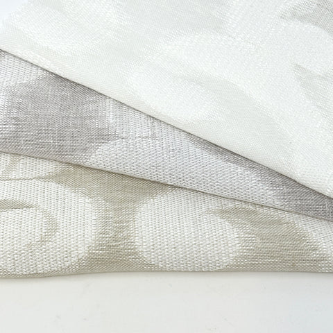 Irregular Geometric Blend Linen Sheer Fabric By The Yard / 54" Width / CL1130