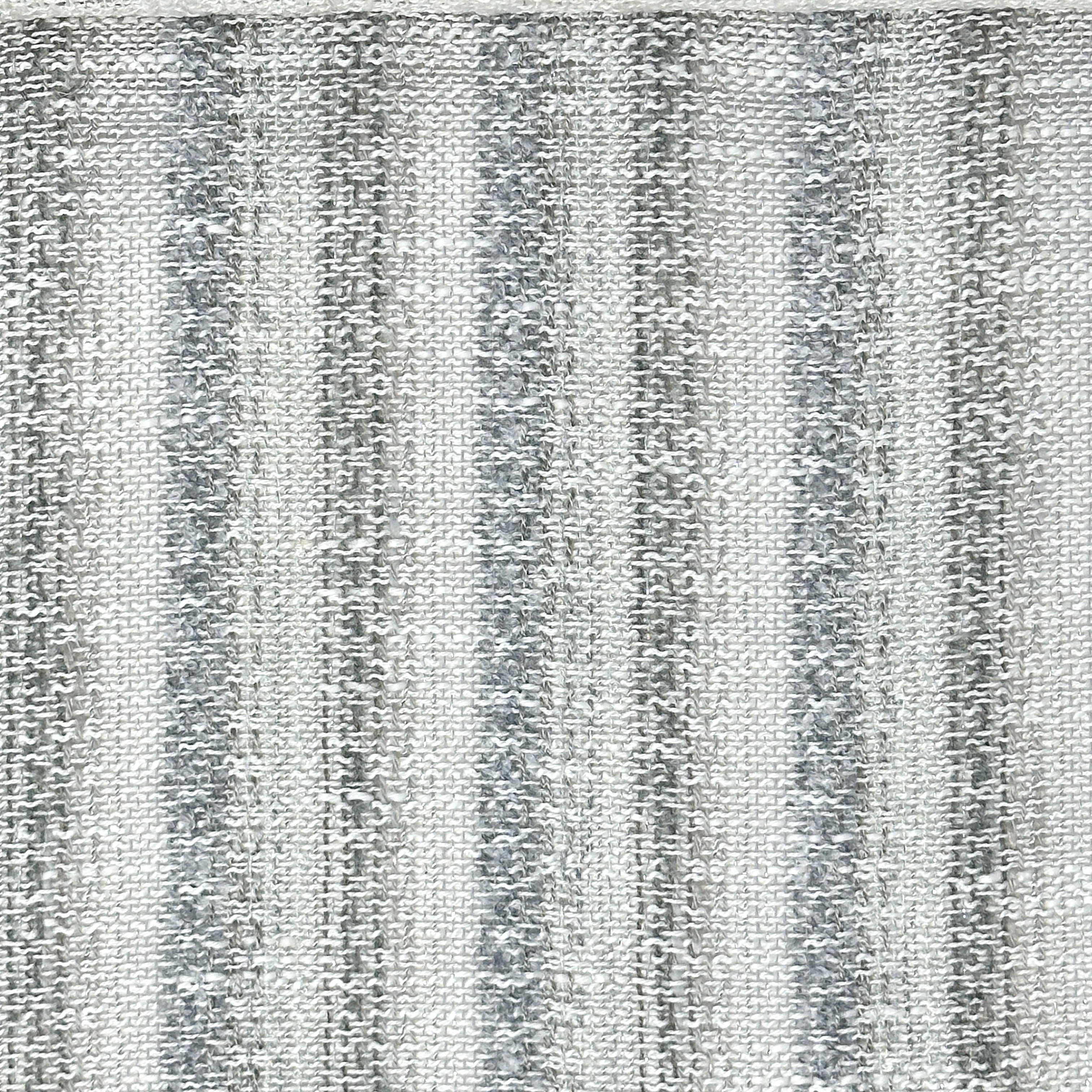 Striped Textured Embroidery Blend Linen Fabric by the Yard / 118" Width / CL1143