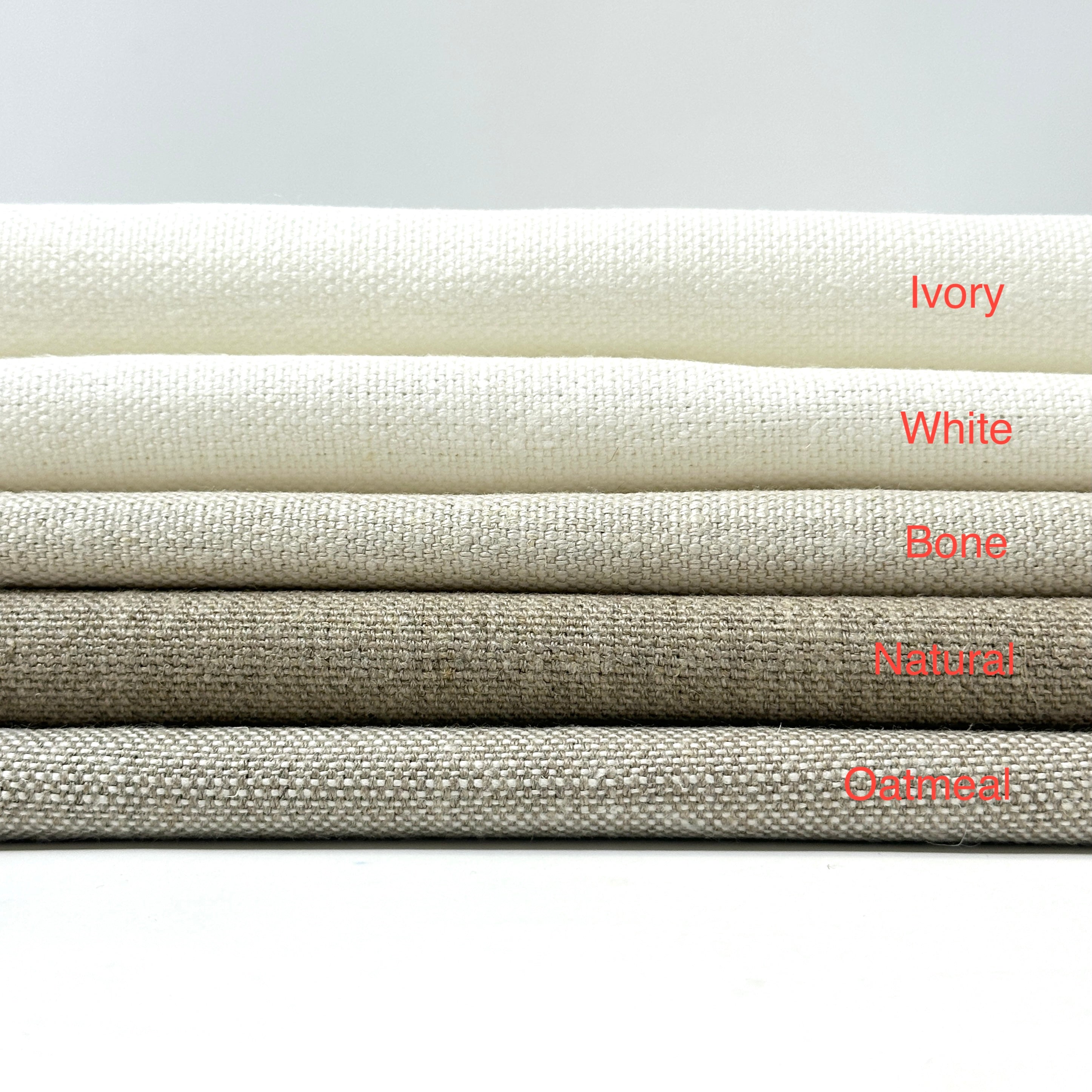 Tumbled Washed Medium Weight Linen Fabric by the Yard / 56" Wide / CL1141