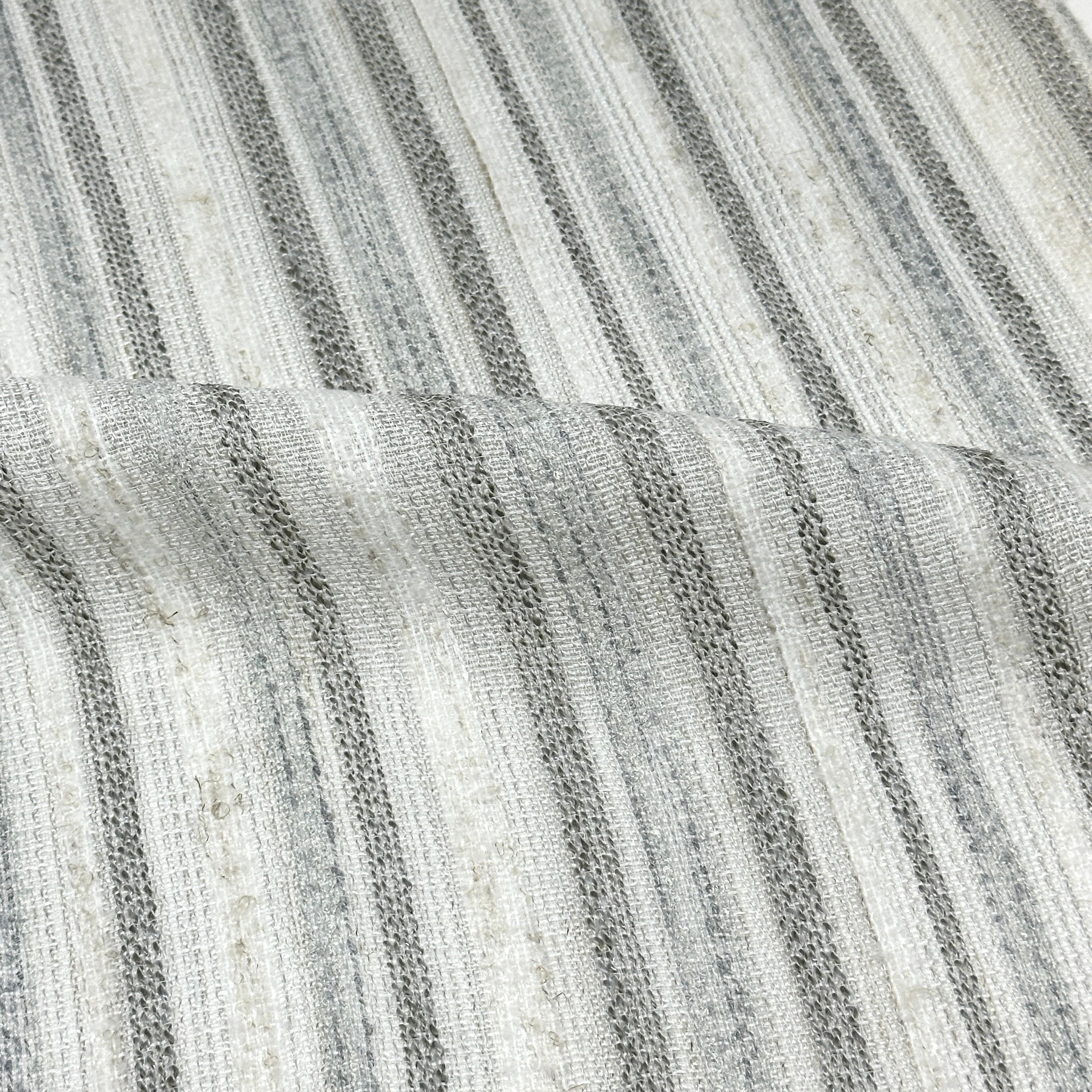Textured Embroidery Blend Linen Fabric by the Yard / 118" Width / CL1098