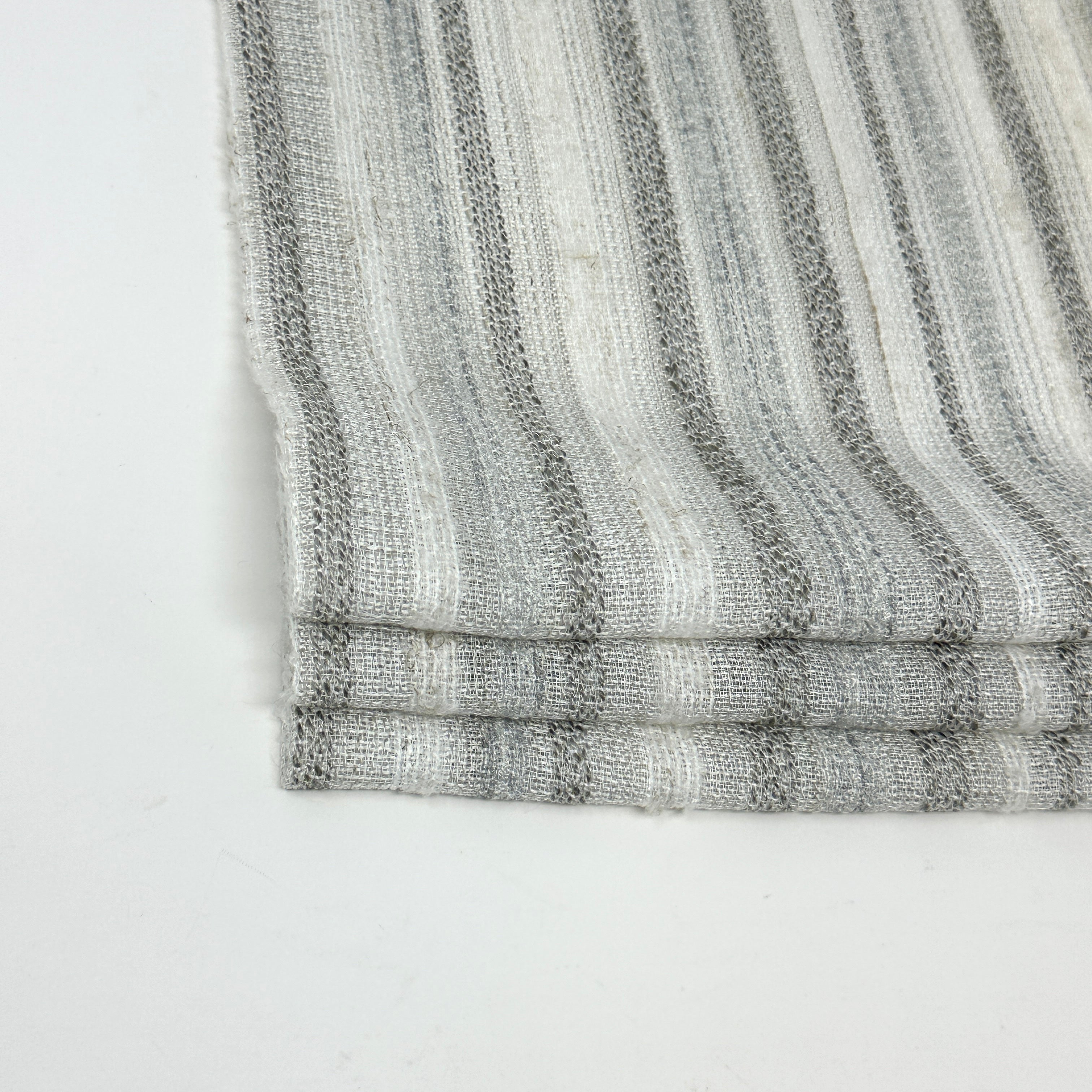 Textured Embroidery Blend Linen Flat Roman Shade / CL1098
