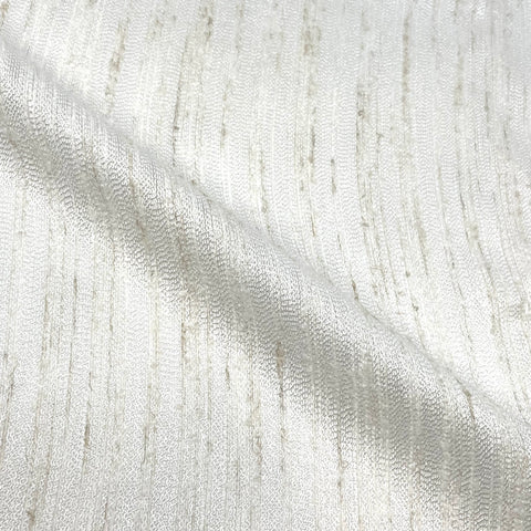 textured irregular weave linen blend fabric in natural beige tones, 118-inch width.