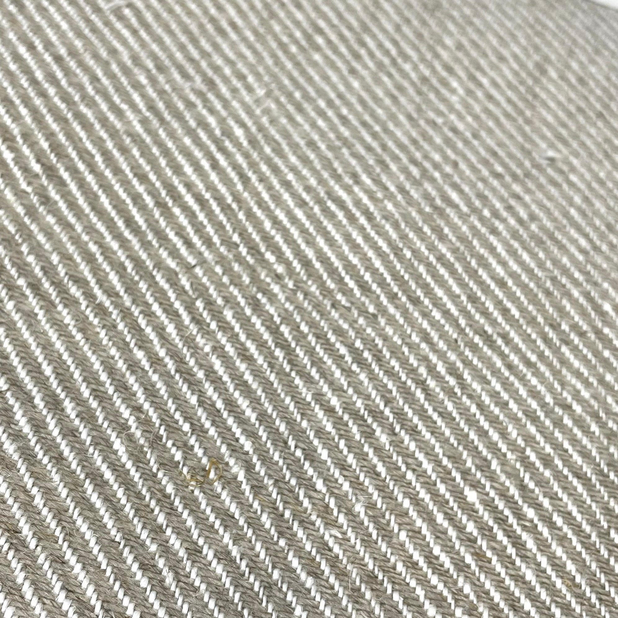 Diagonal 100% Natural Linen Fabric By The Yard/CL1074