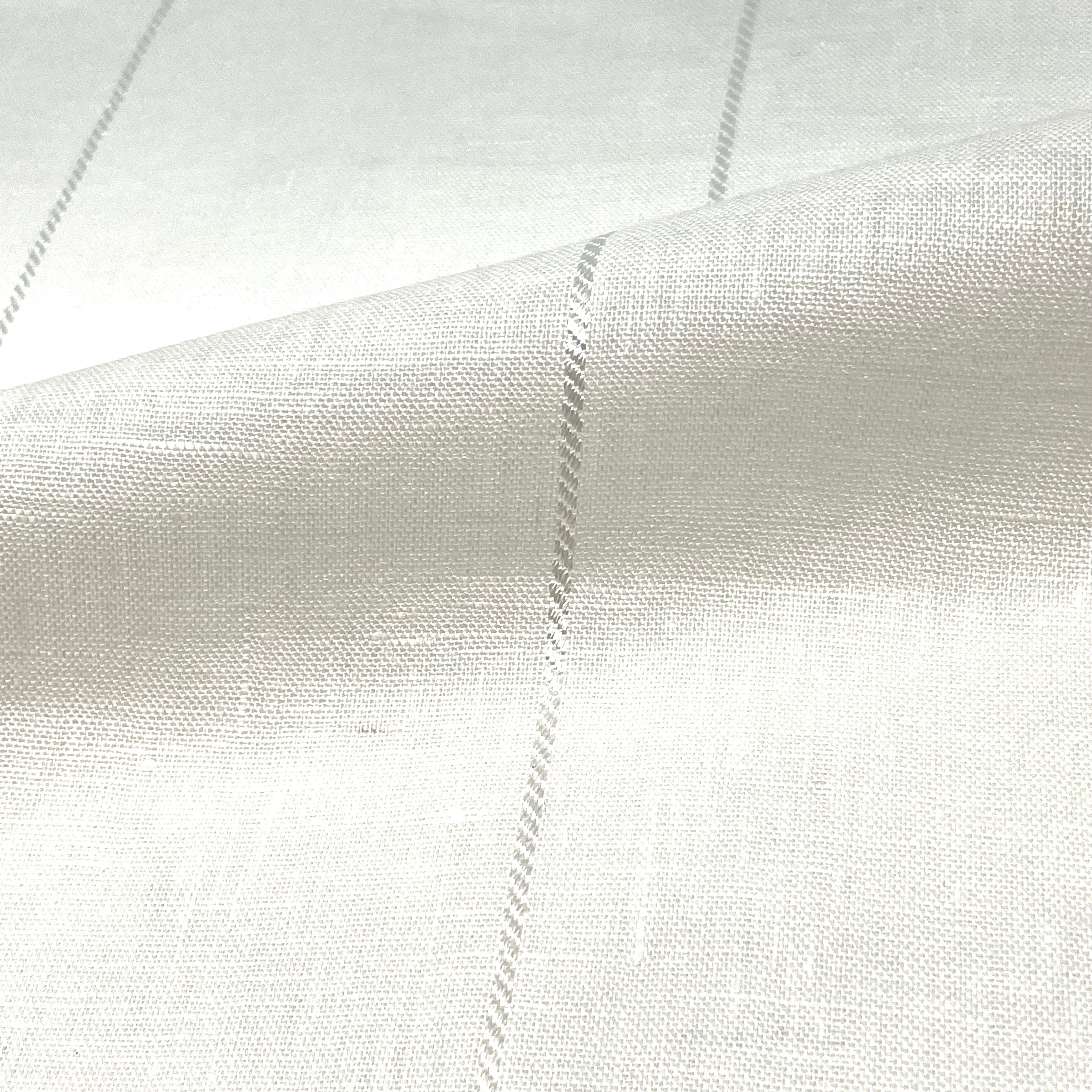 Diagonal 5" Stripe Linen Fabric by the Yard / 57" Wide / CL1076