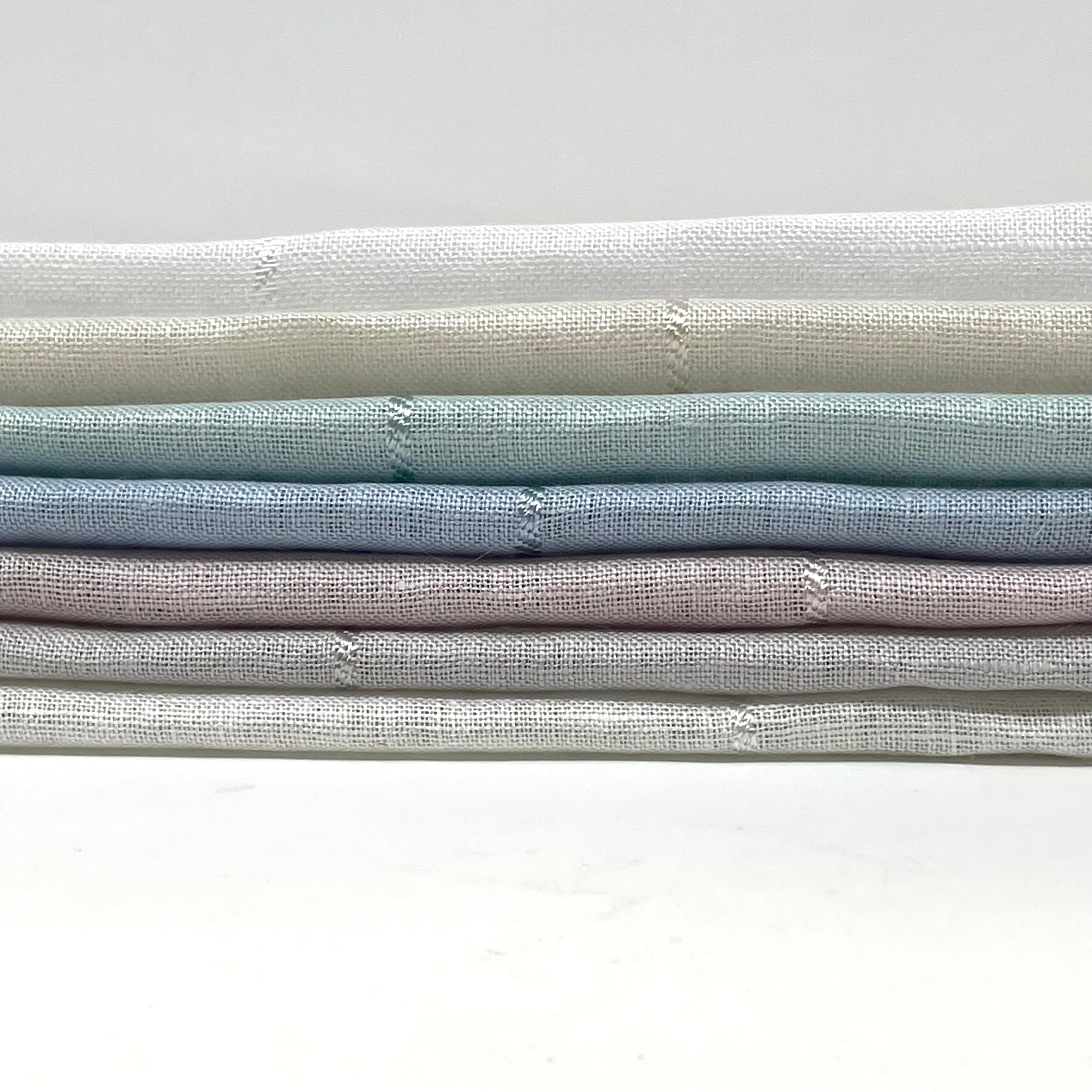 Diagonal 5" Stripe Linen Fabric by the Yard / 57" Wide / CL1076