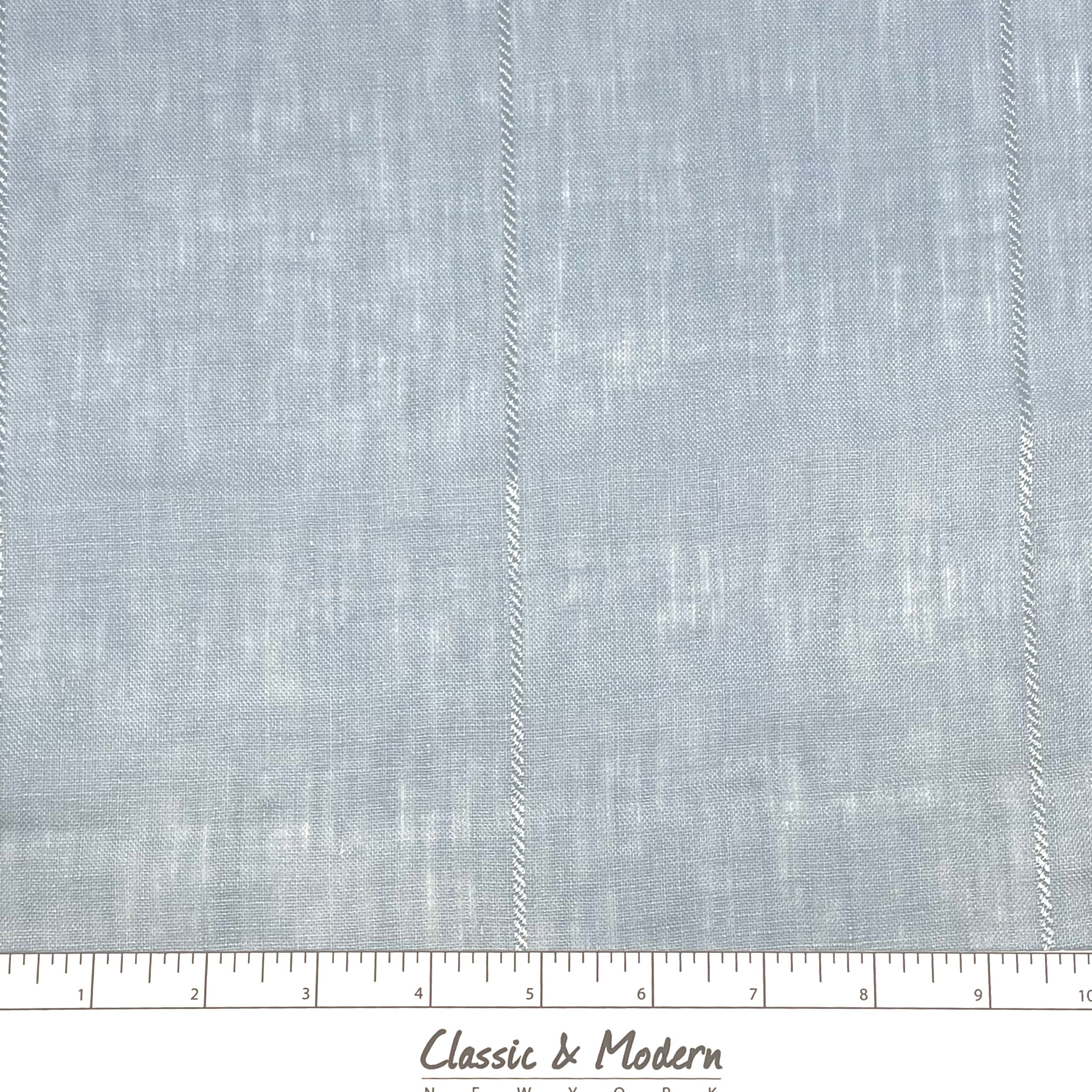 Diagonal 5" Stripe Linen Fabric by the Yard / 57" Wide / CL1076