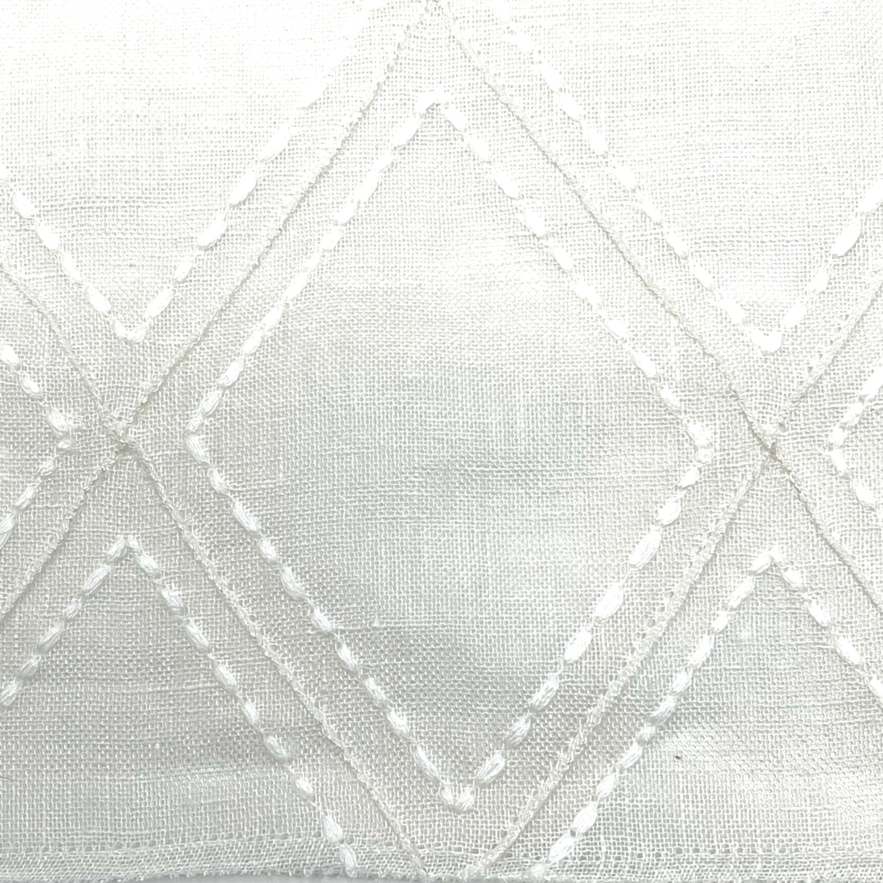 Geometric Blended Linen Fabric By The Yard/CL1078