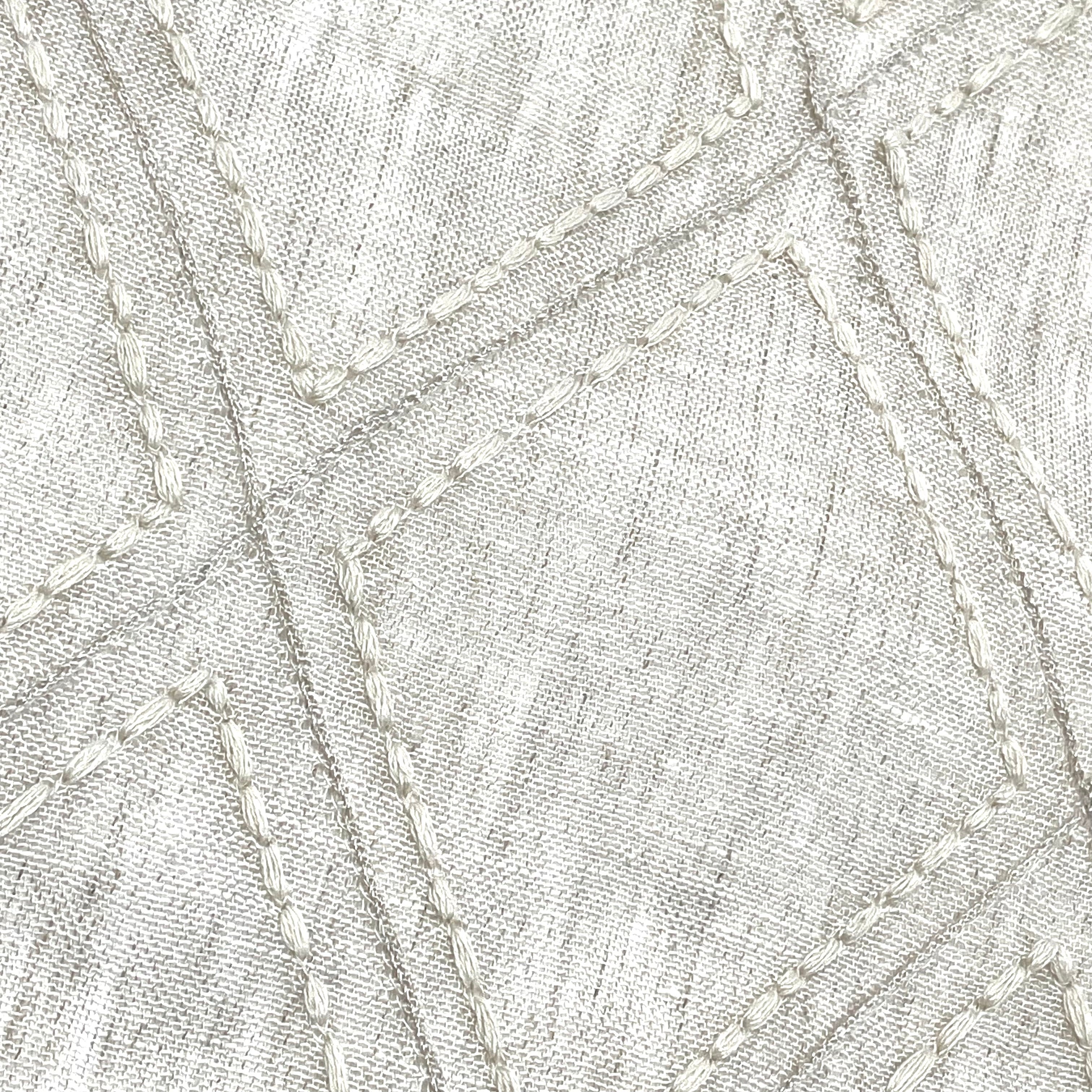 Geometric Blended Linen Fabric By The Yard/CL1078