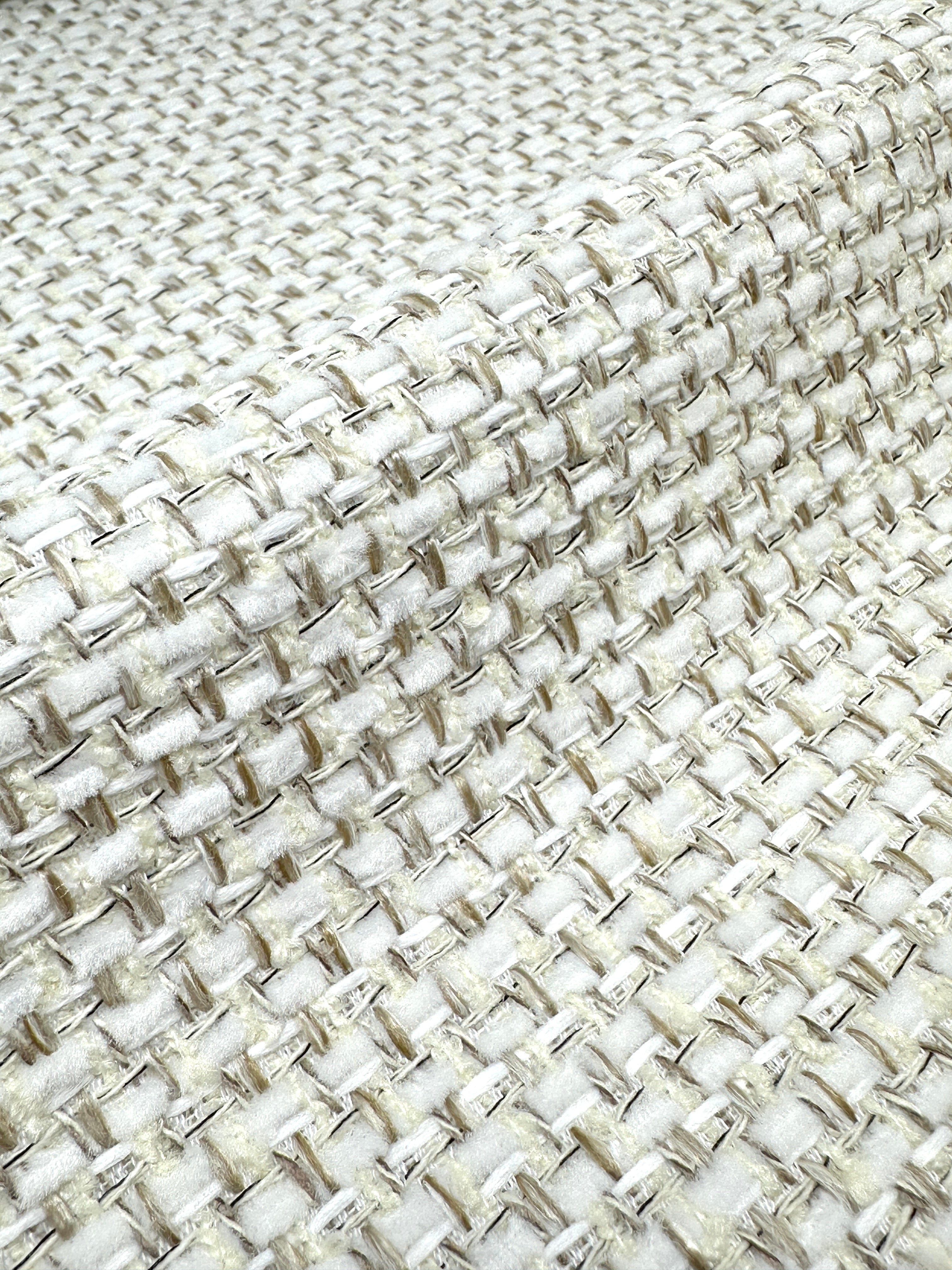 Rough Rustic Textured Linen Blend Fabric By The Yard /  54