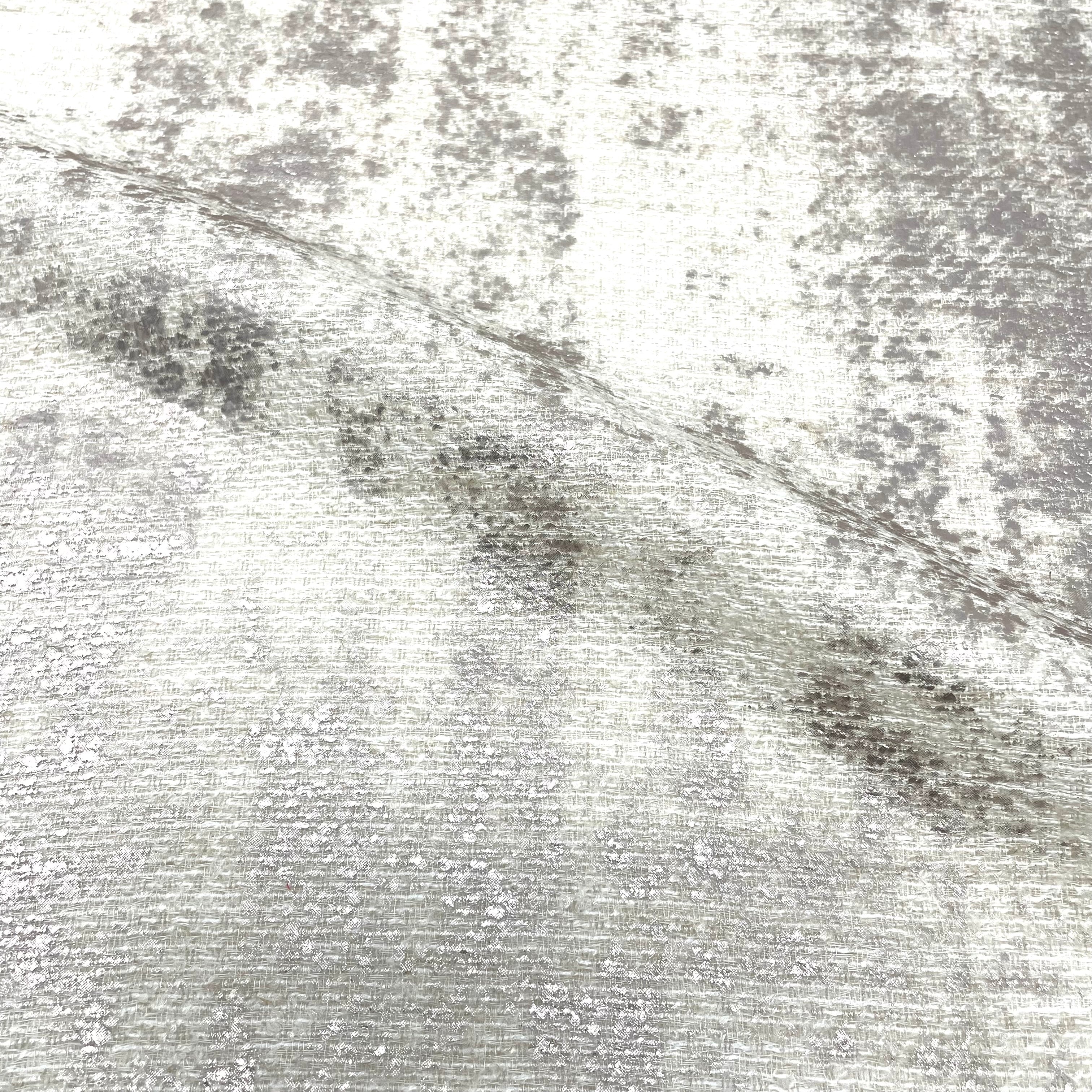 Textured Glitter Linen Blend Fabric By The Yard/CL1085