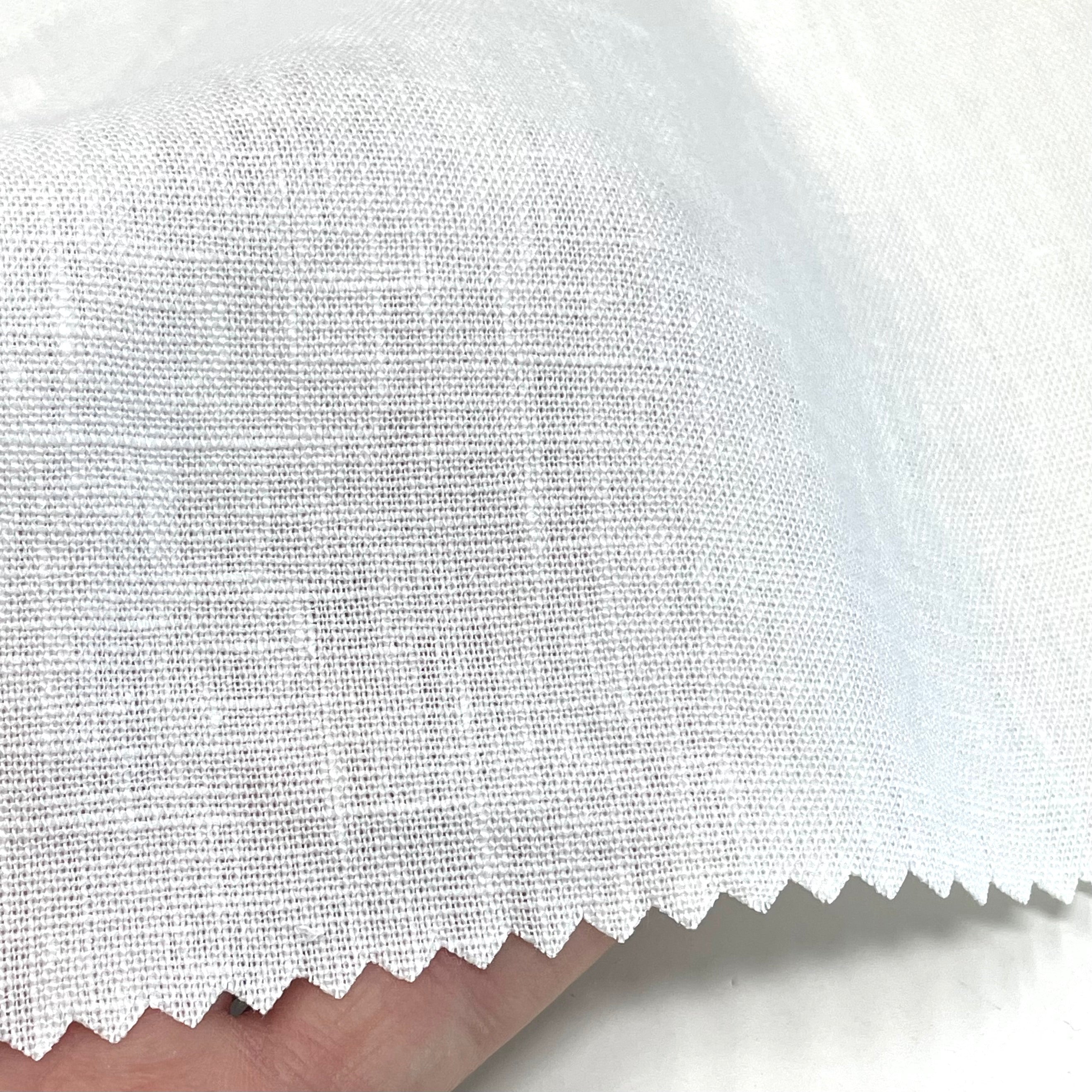 Tumbled Washed Premium Natural Linen Fabric by the Yard / 58" Wide / CL1088