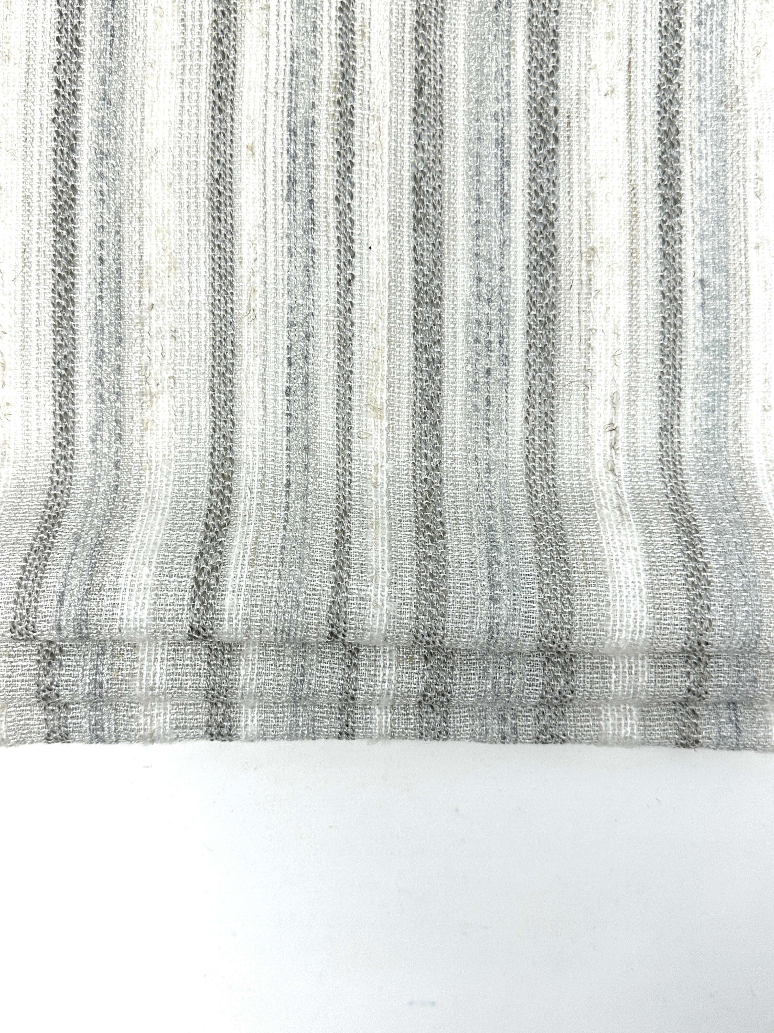 Textured Embroidery Blend Linen Flat Roman Shade / CL1098