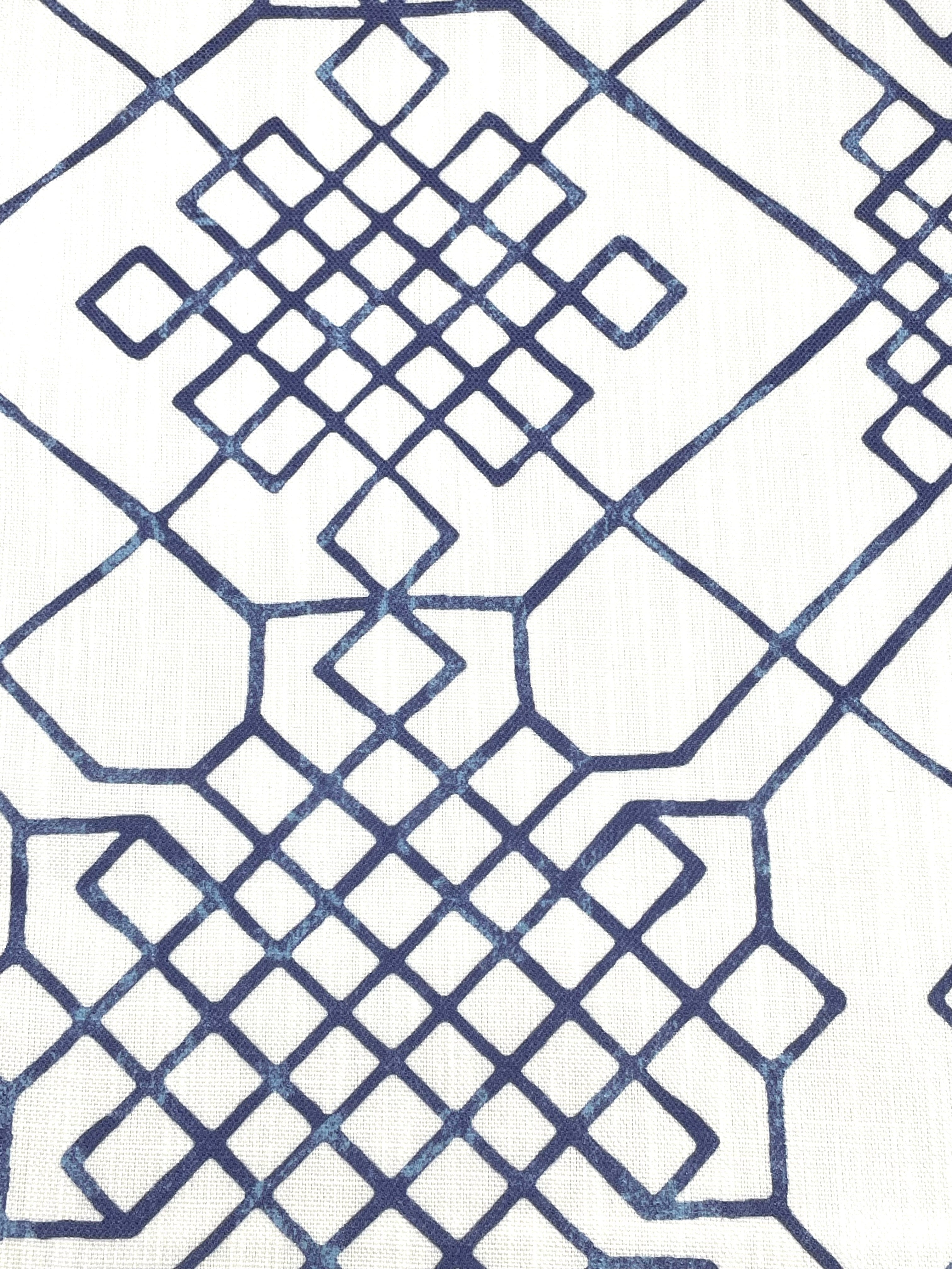 Contemporary Celtic Knot Faux Linen Flat Roman Shade, Relaxed Roman Shade/CL1090