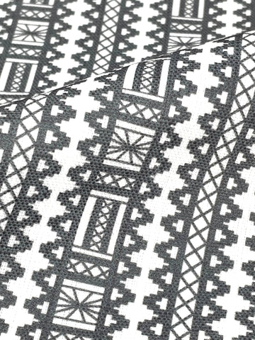 Digital Printed Aztec Stripe Faux Linen Fabric By The Yard/CL1093