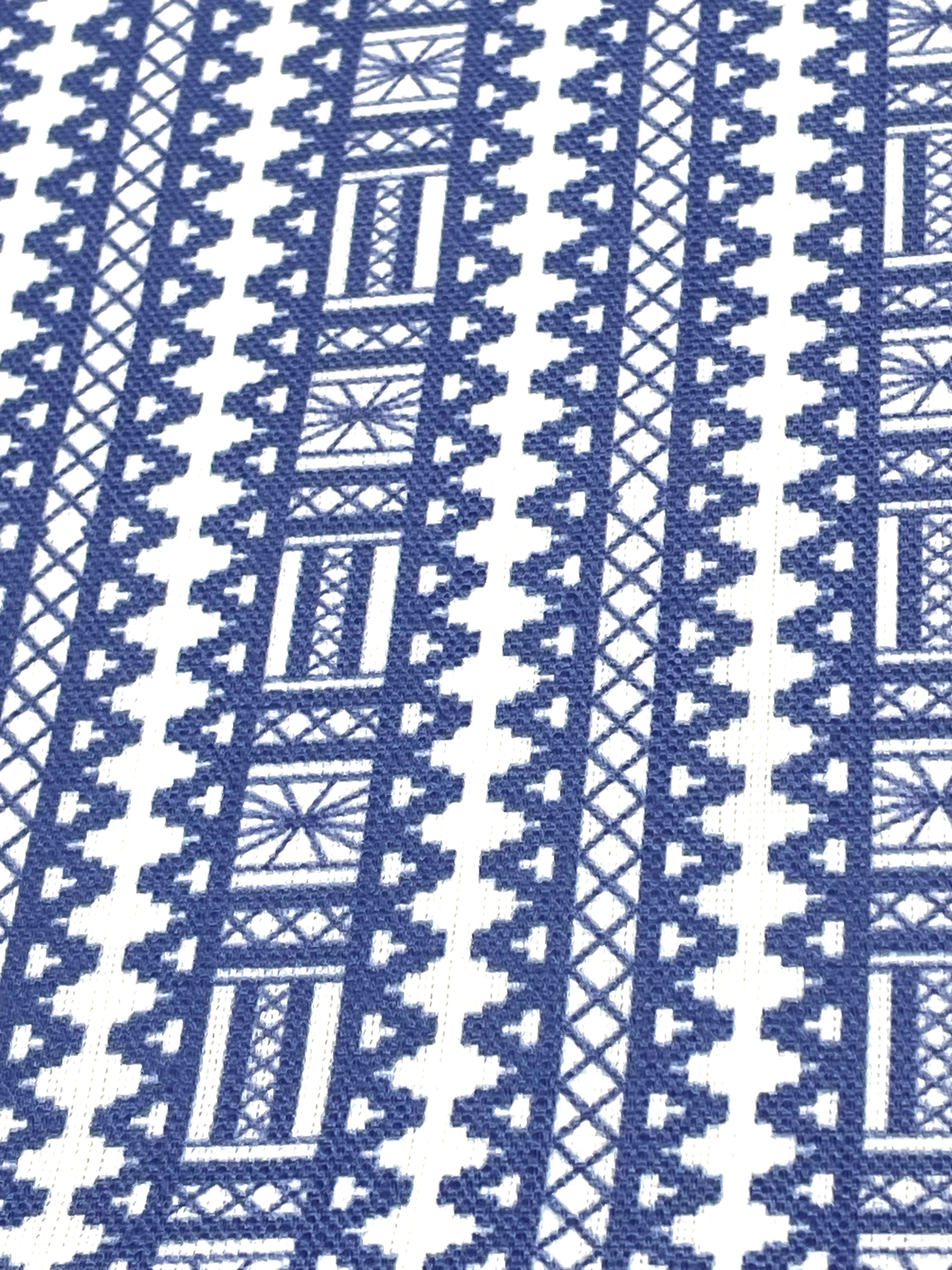 Digital Printed Aztec Stripe Faux Linen Fabric By The Yard/CL1093
