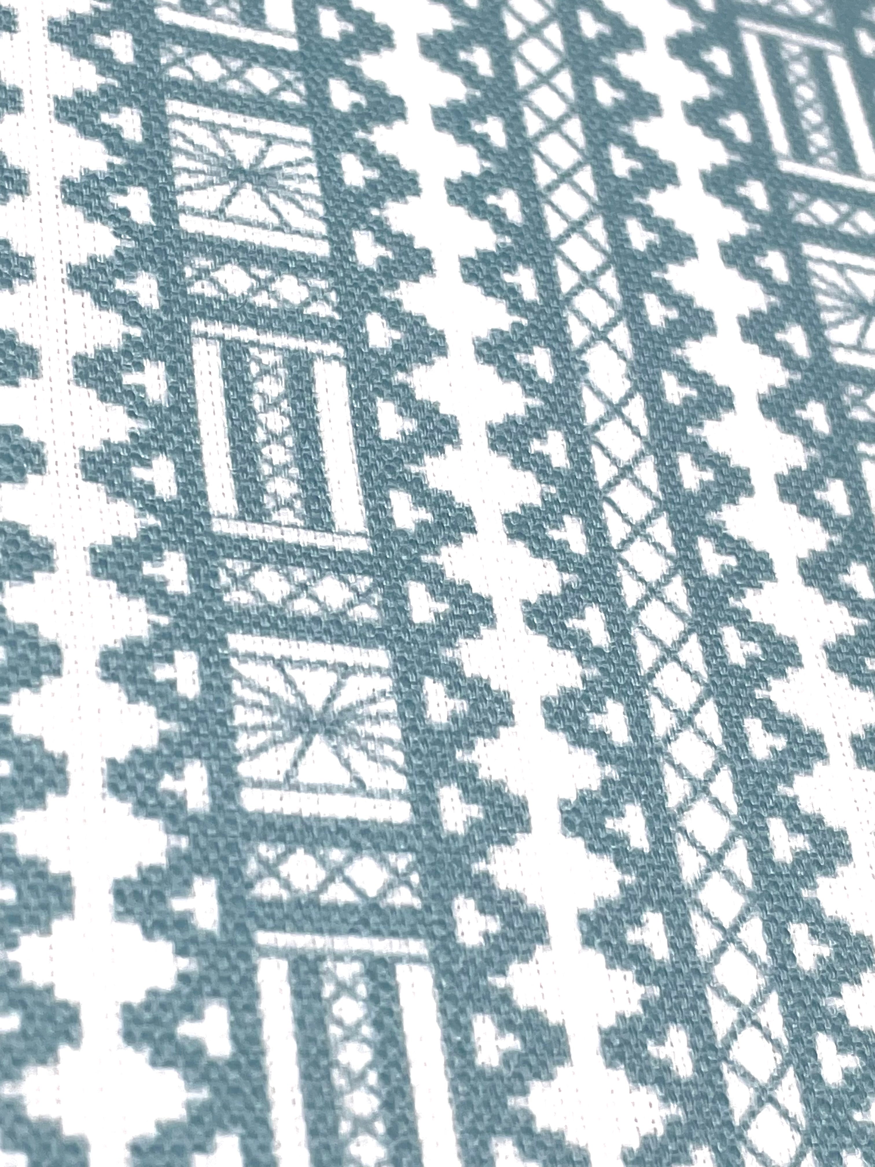 Digital Printed Aztec Stripe Faux Linen Fabric By The Yard/CL1093