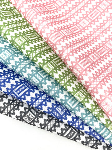 Geo Striped Blend Linen Sheer Fabric By The Yard/CL1138