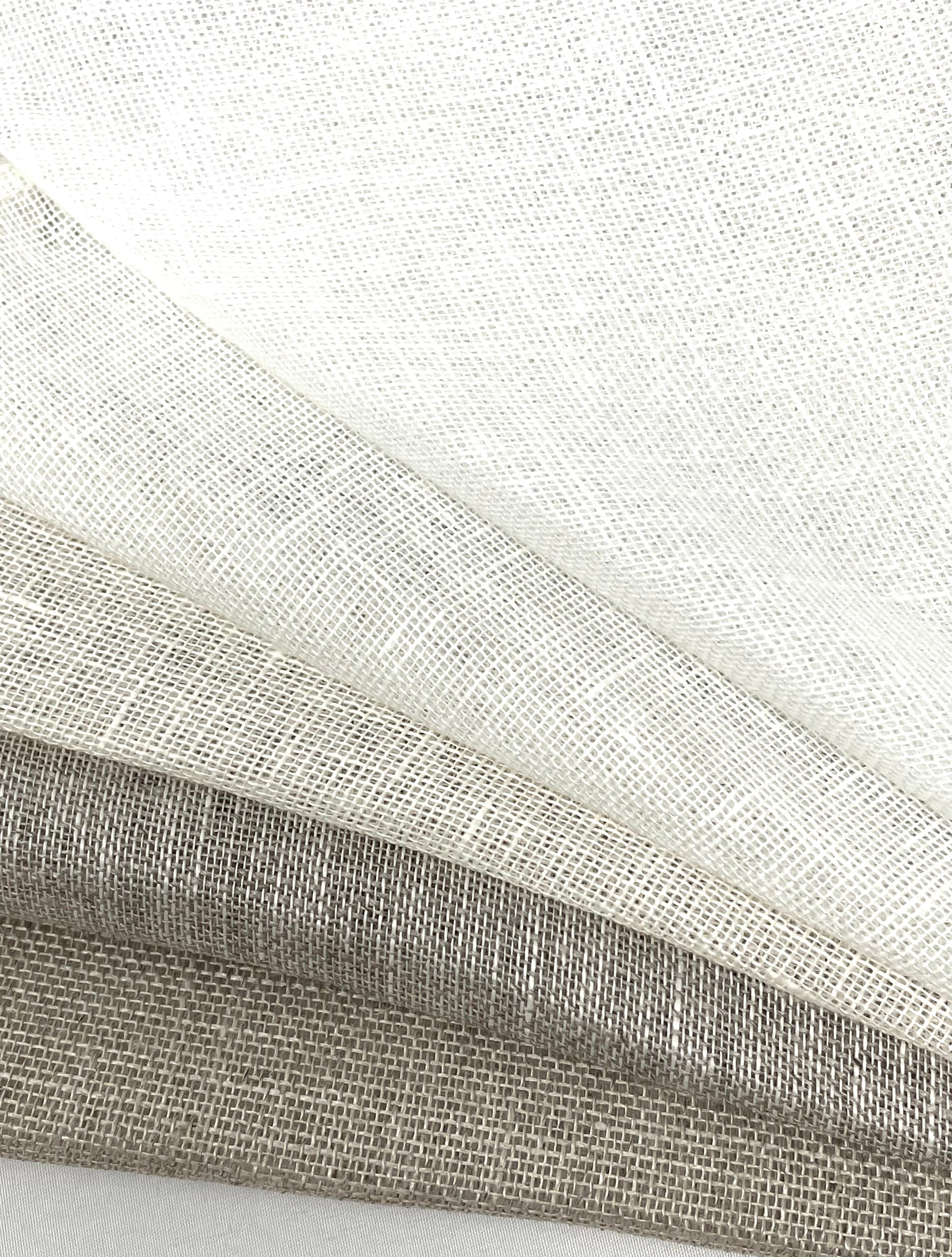Natural Rustic Sheer Linen Fabric / 58" Width / CL1050