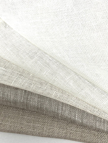 Double Width 100% Natural Rustic Sheer Linen Fabric / 118" Width / CL1035