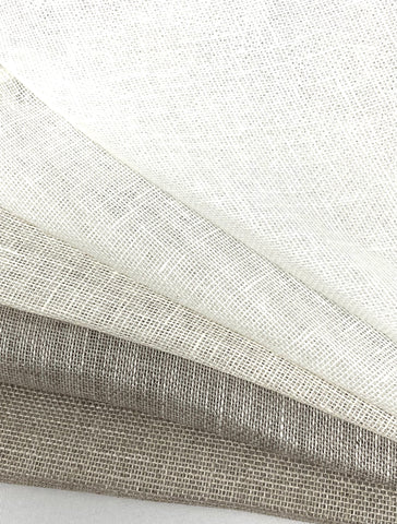 Natural Rustic Sheer Linen Fabric / 58" Width / CL1050