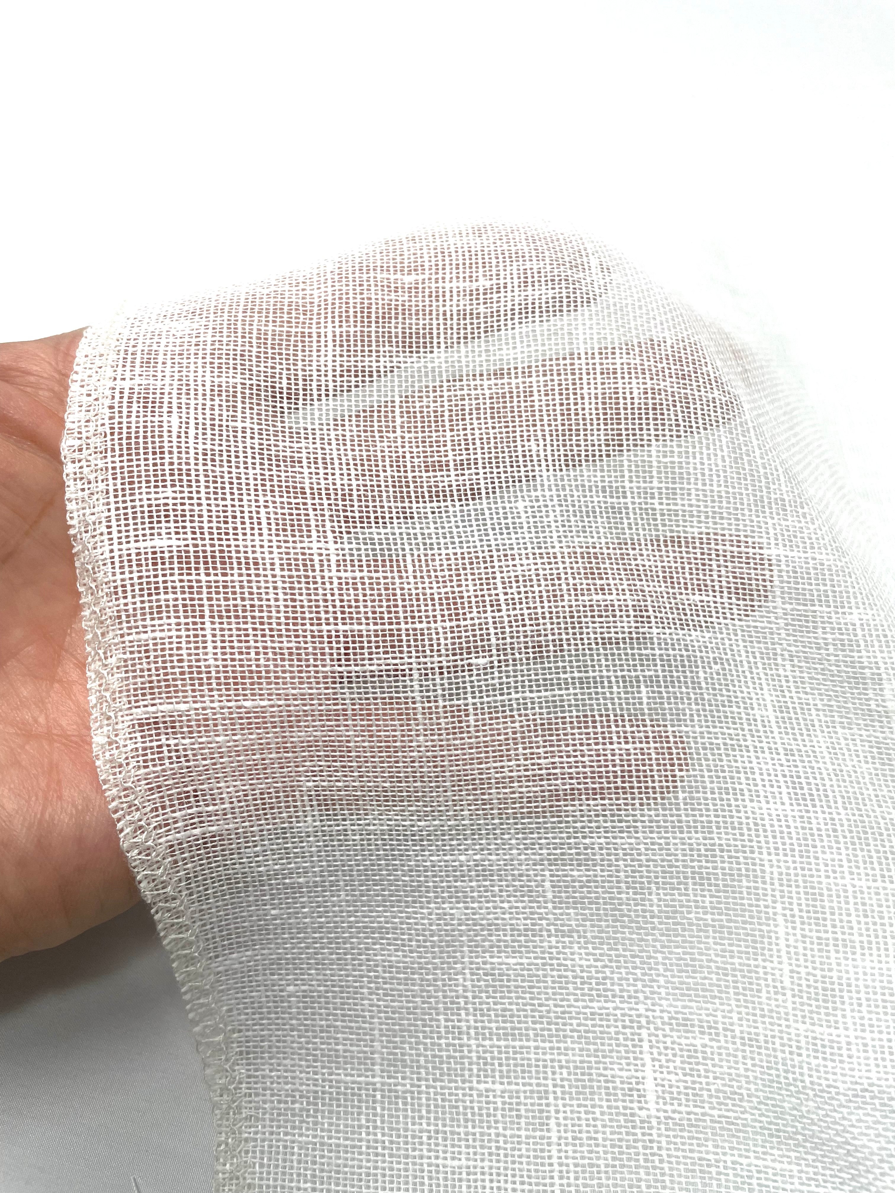 Natural Rustic Sheer Linen Fabric / 58" Width / CL1050
