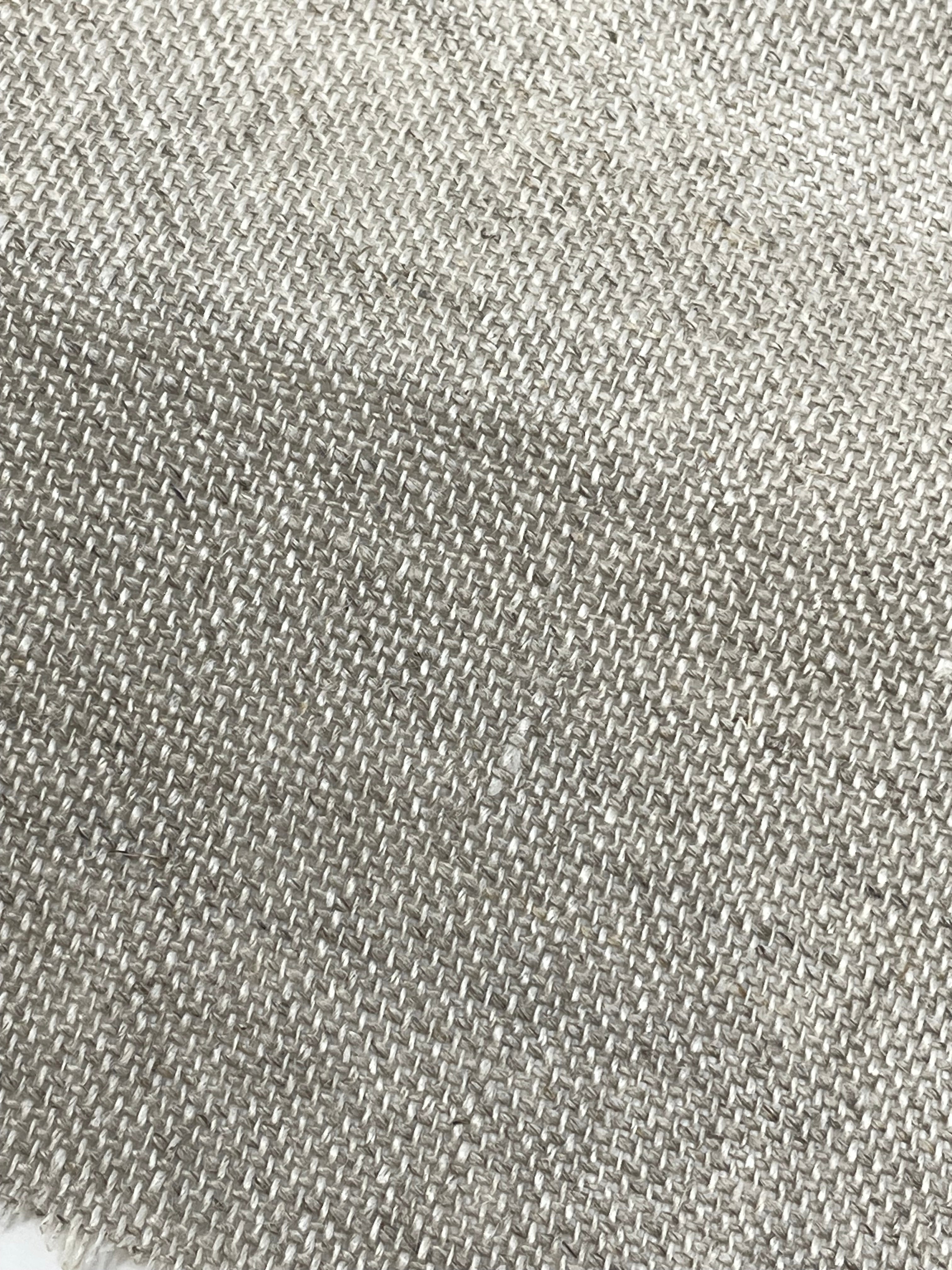 Textured Rustic Old 100% Natural Sheer Linen Fabric By The Yard / 57" Width / CL1075