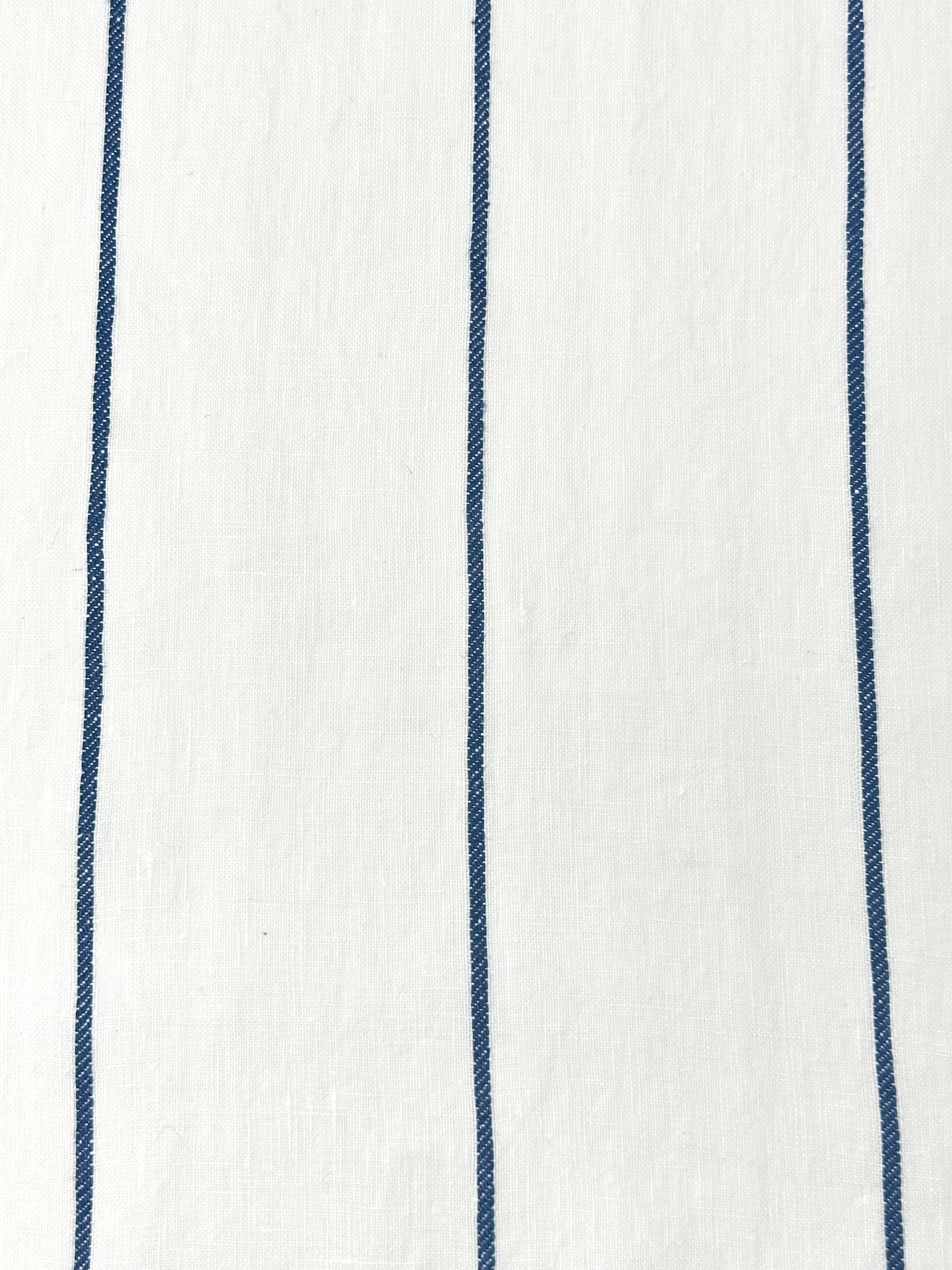 3 1/2" Wide Stripe Natural Linen Fabric / 55" Width / CL1003