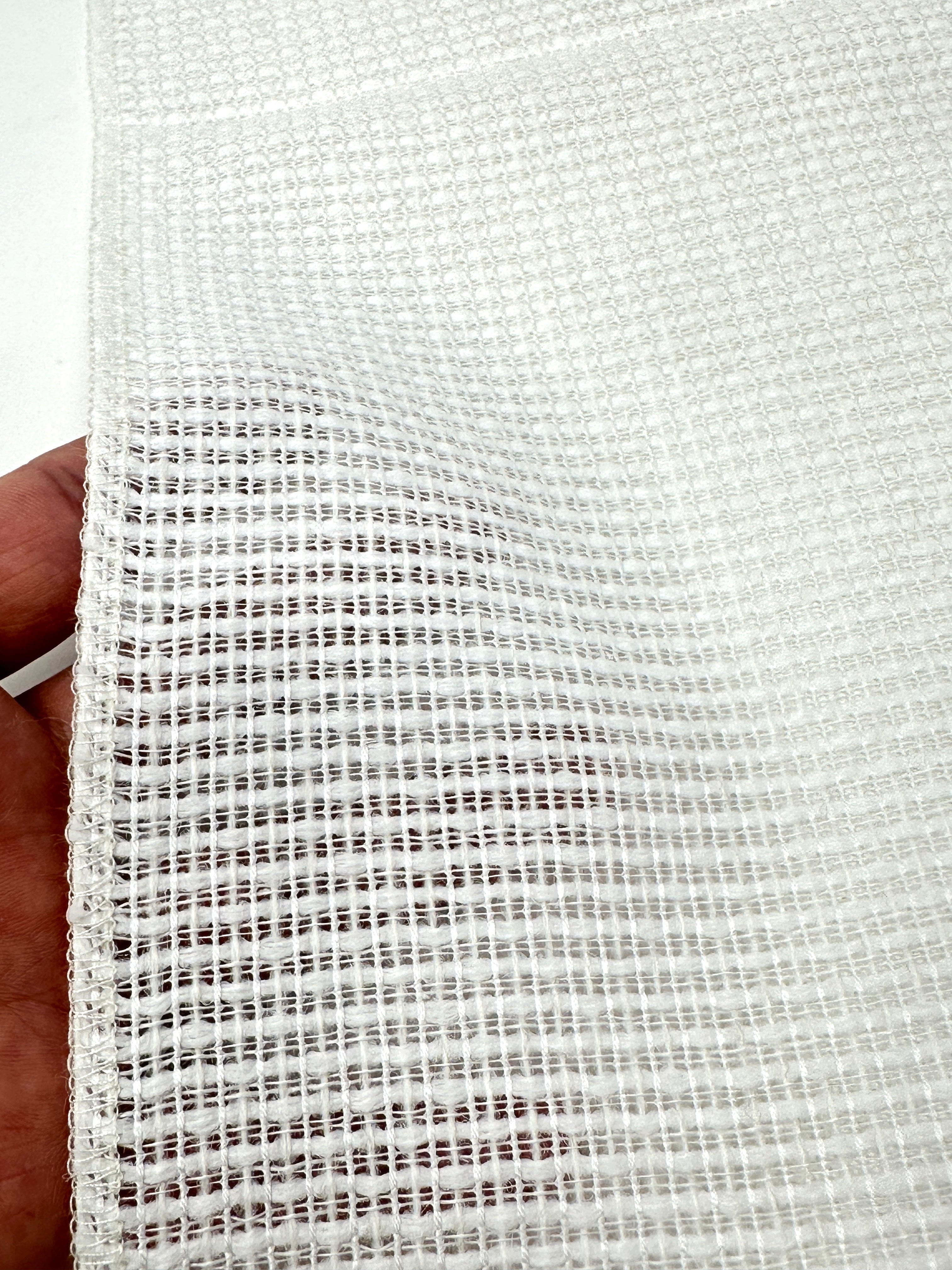 Linen Blend Net Sheer Fabric by the Yard / 60”Width / CL1029