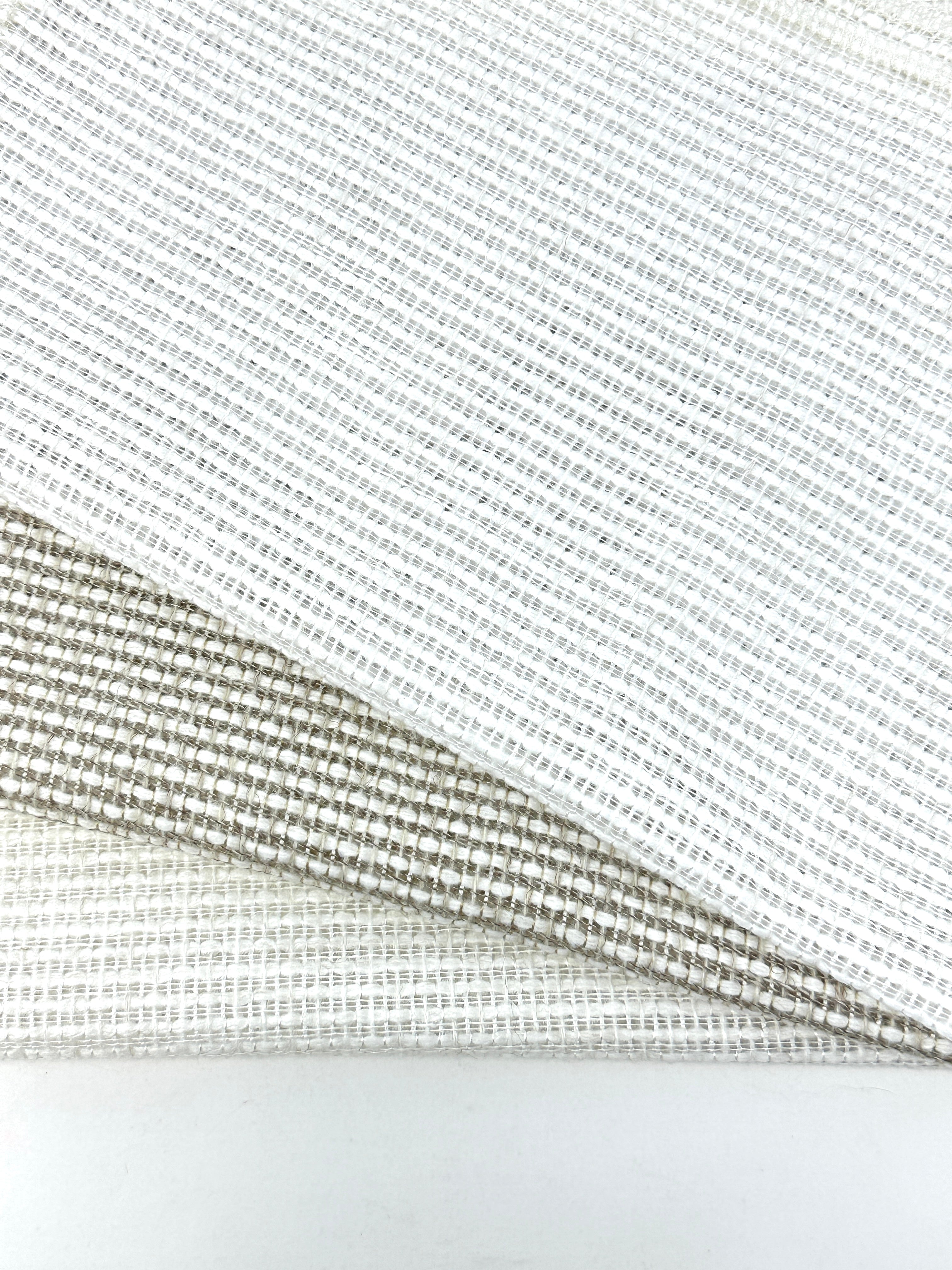 Linen Blend Net Sheer Fabric by the Yard / 60”Width / CL1029