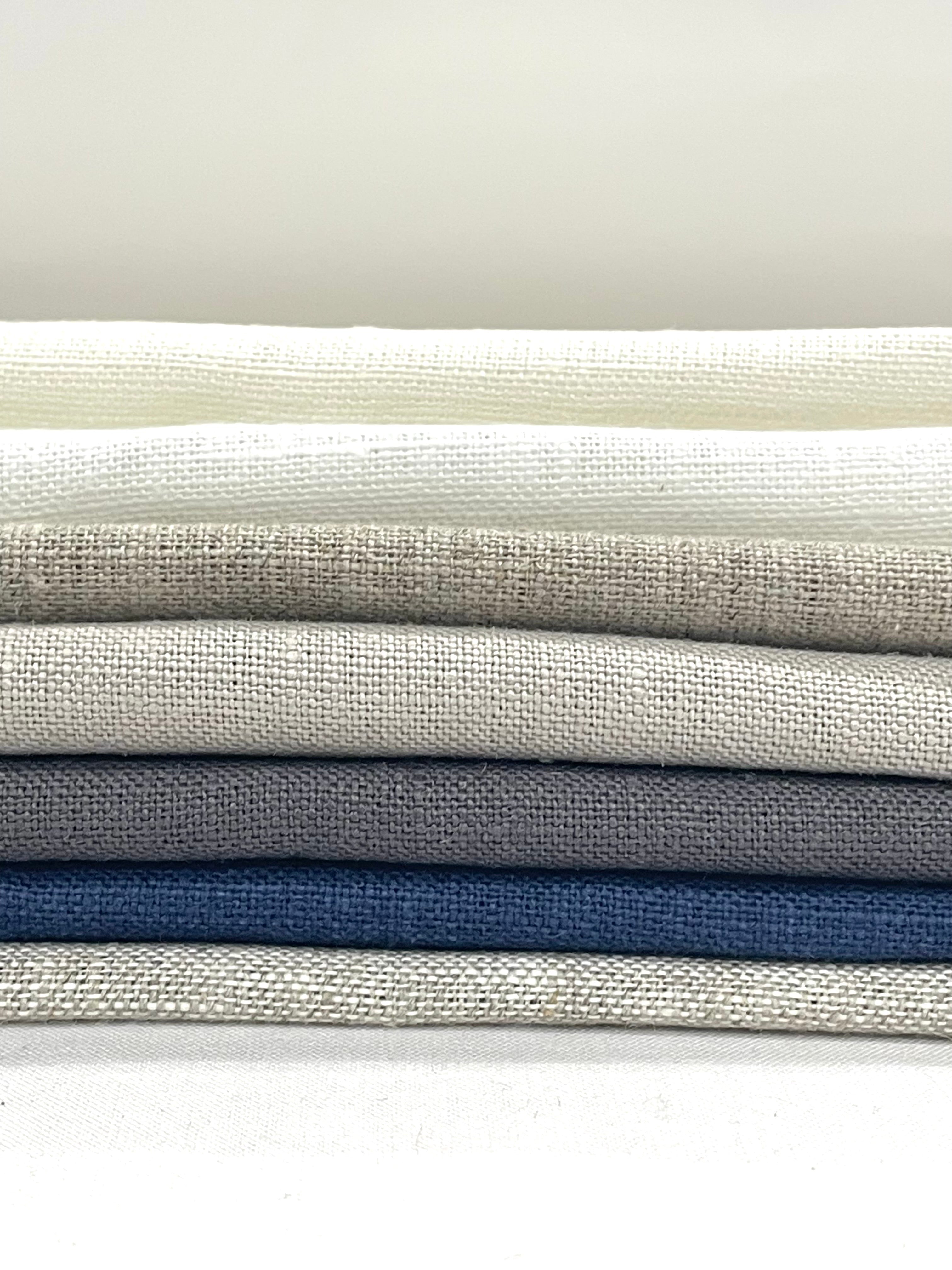 Double Width 100% Natural Linen Fabric by the Yard / 118" Width / CL1049
