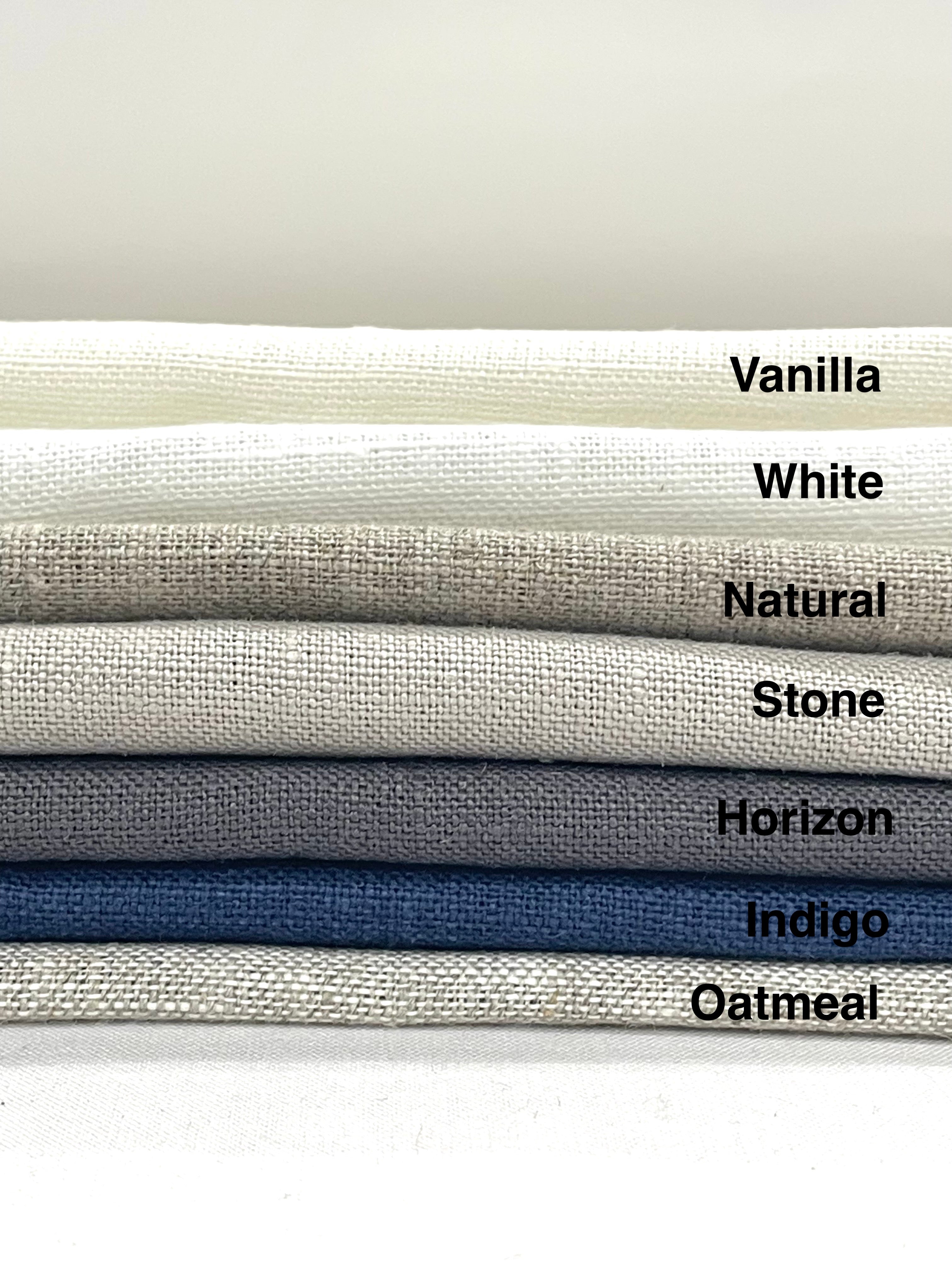 Double Width 100% Natural Linen Fabric by the Yard / 118" Width / CL1049