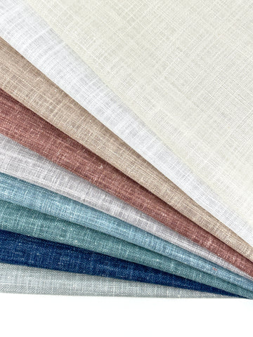 Linen Blend Net Sheer Fabric by the Yard / 60”Width / CL1029