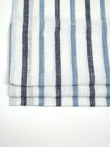 Textured Rustic Linen Blend Flat Roman Shade / CL1101