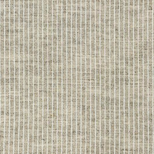 Beige ivory striped 100% Linen Casual Flat Roman Shade, CL1199