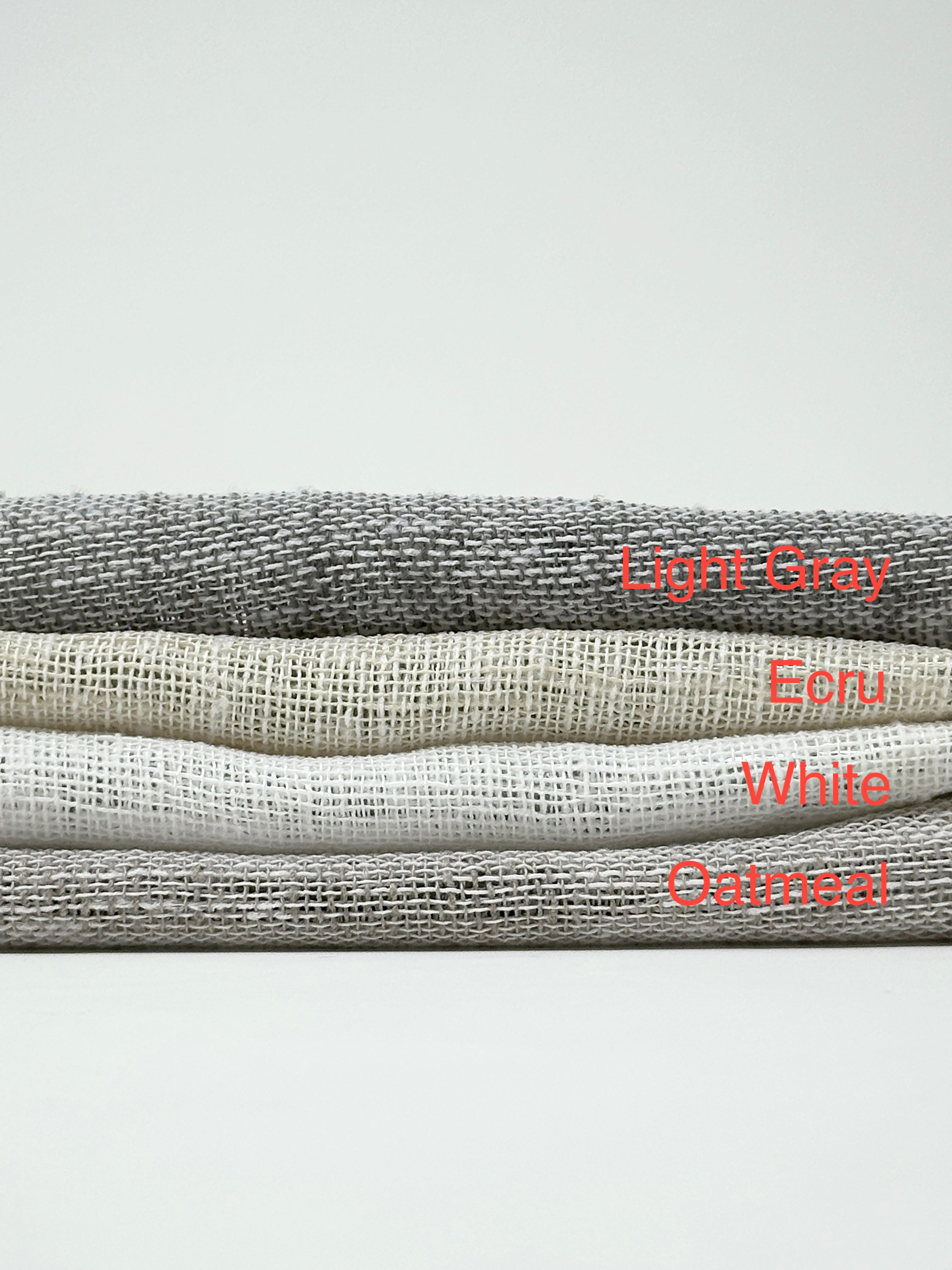Small Mesh Net Faux Linen Fabric By The Yard / 118" Width / CL1069