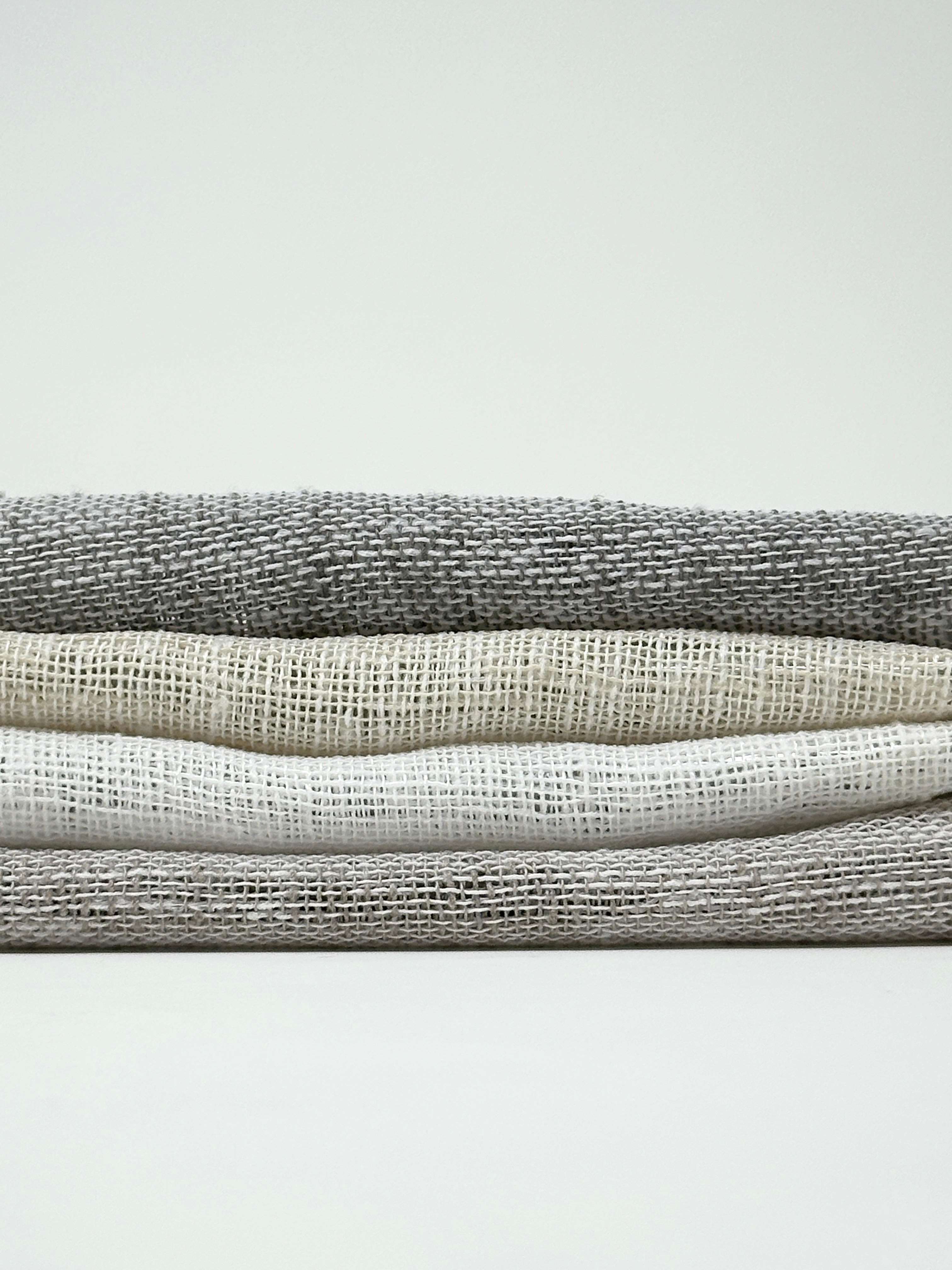 Small Mesh Net Faux Linen Fabric By The Yard / 118" Width / CL1069