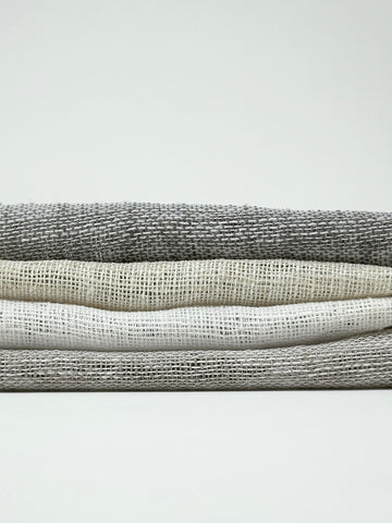 Small Mesh Net Faux Linen Fabric By The Yard / 118" Width / CL1069