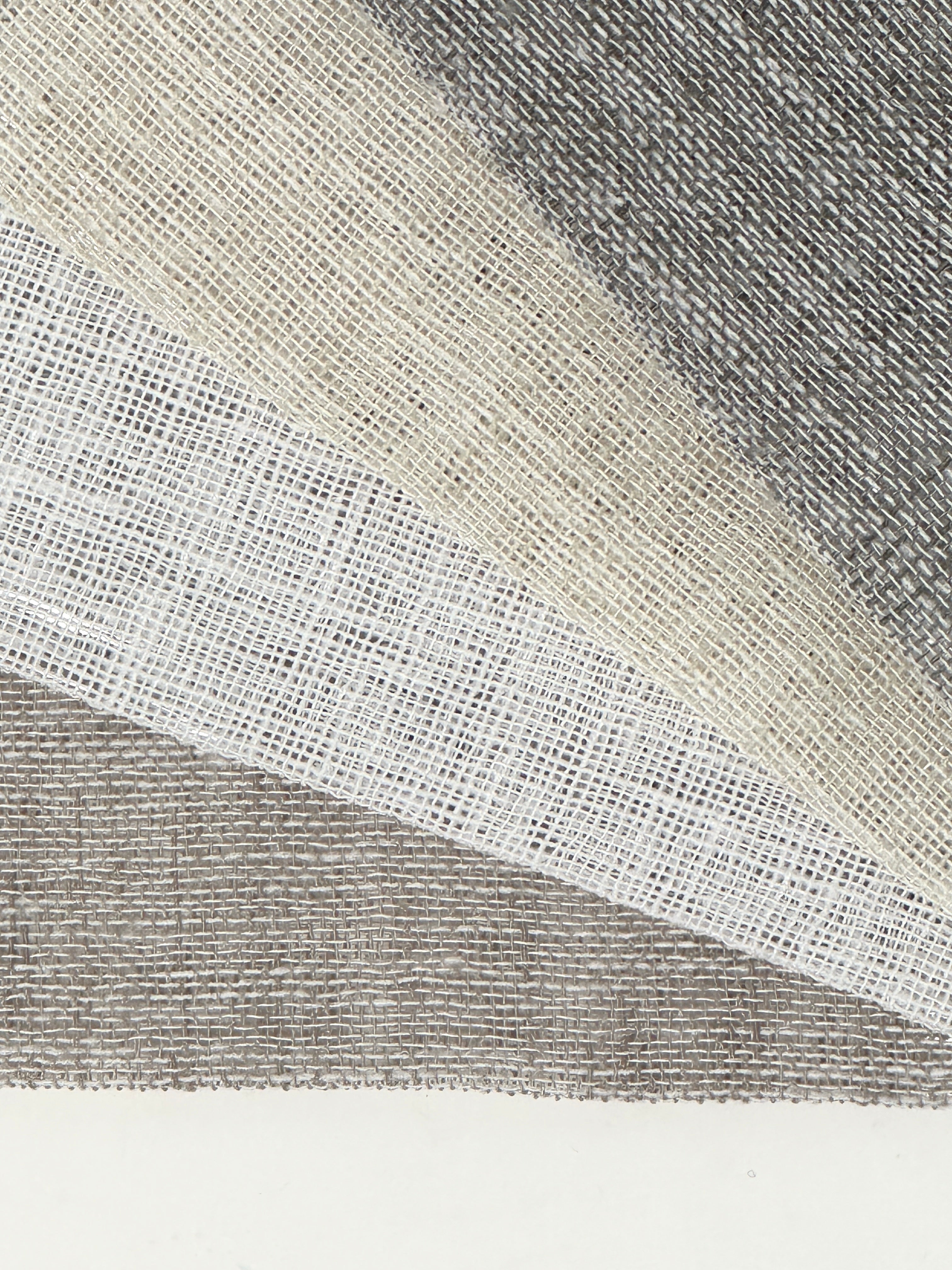 Small Mesh Net Faux Linen Fabric By The Yard / 118