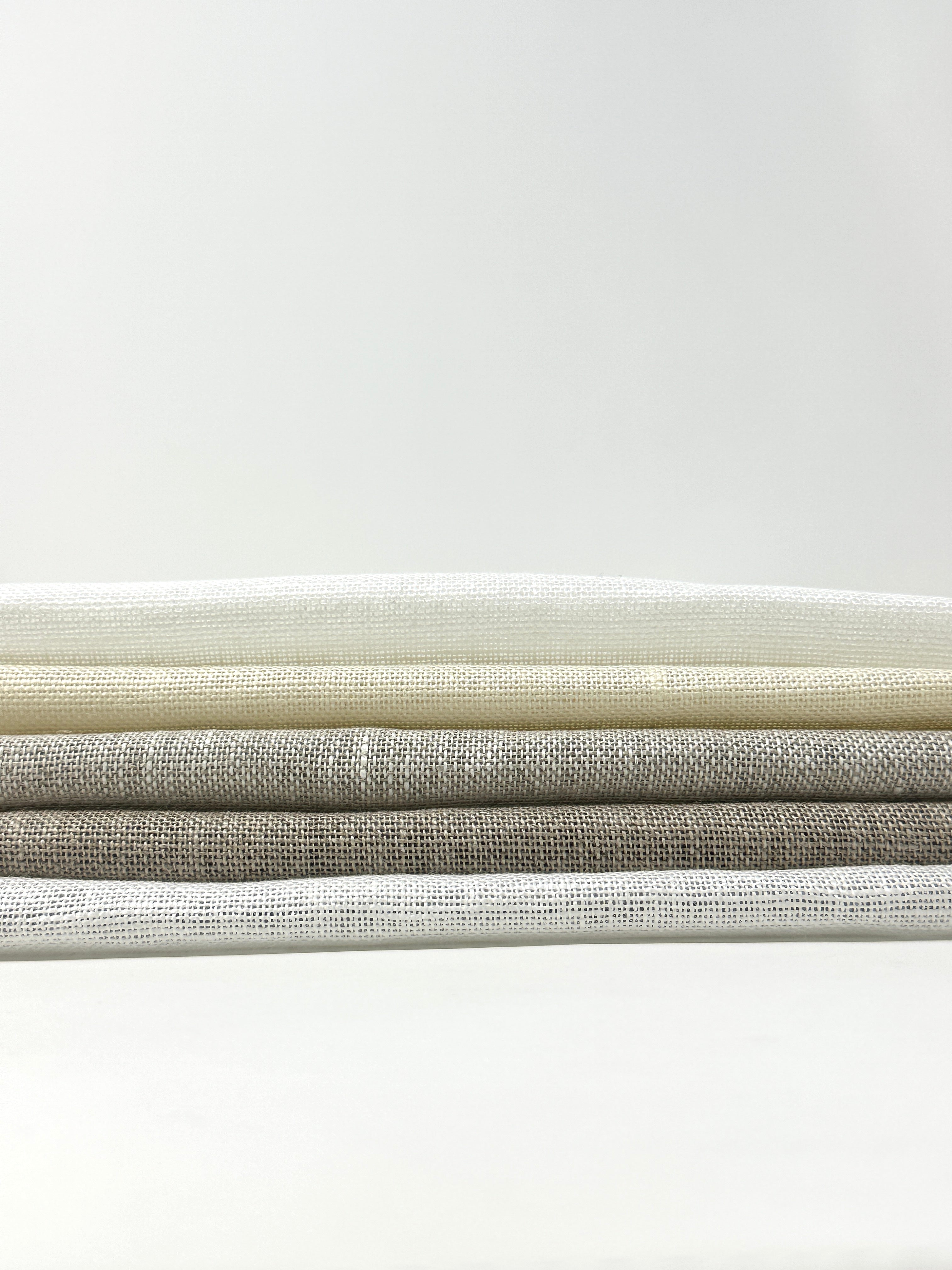 Textured Rustic Old 100% Natural Sheer Linen Fabric By The Yard / 57" Width / CL1075