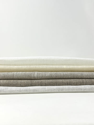 Textured Rustic Old 100% Natural Sheer Linen Fabric By The Yard / 57" Width / CL1075