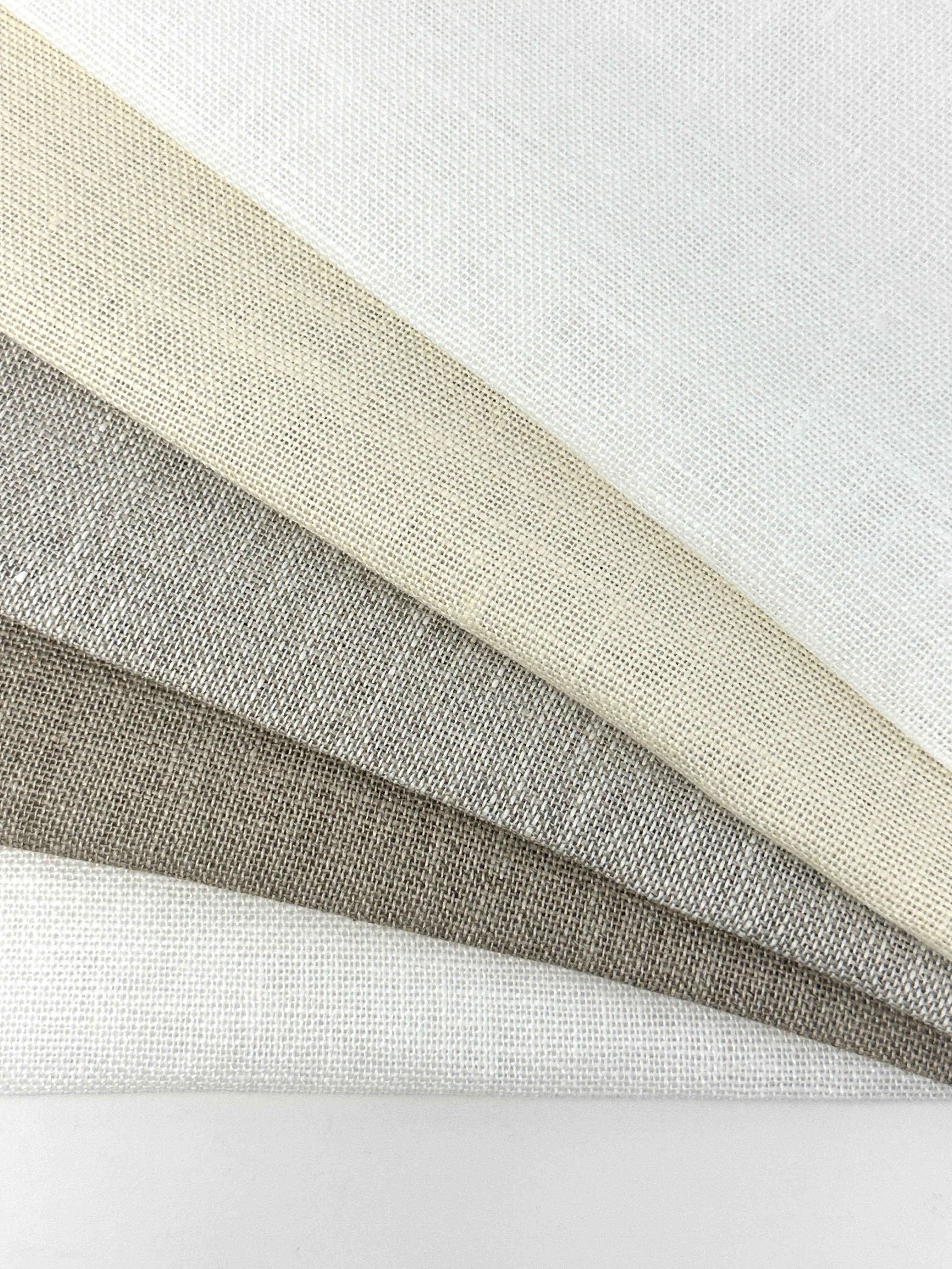 Textured Rustic Old 100% Natural Sheer Linen Fabric By The Yard / 57