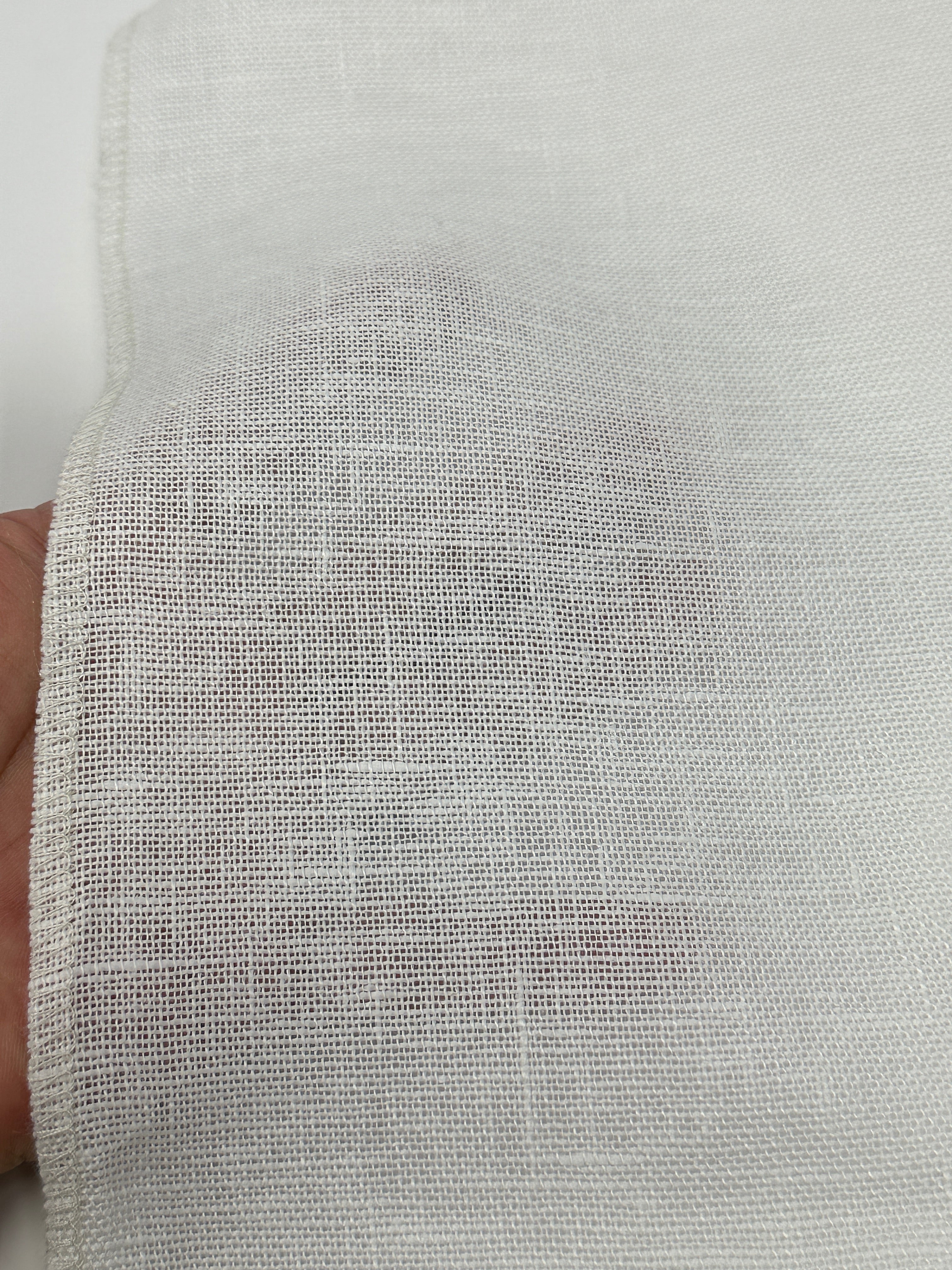 Textured Rustic Old 100% Natural Sheer Linen Fabric By The Yard / 57" Width / CL1075
