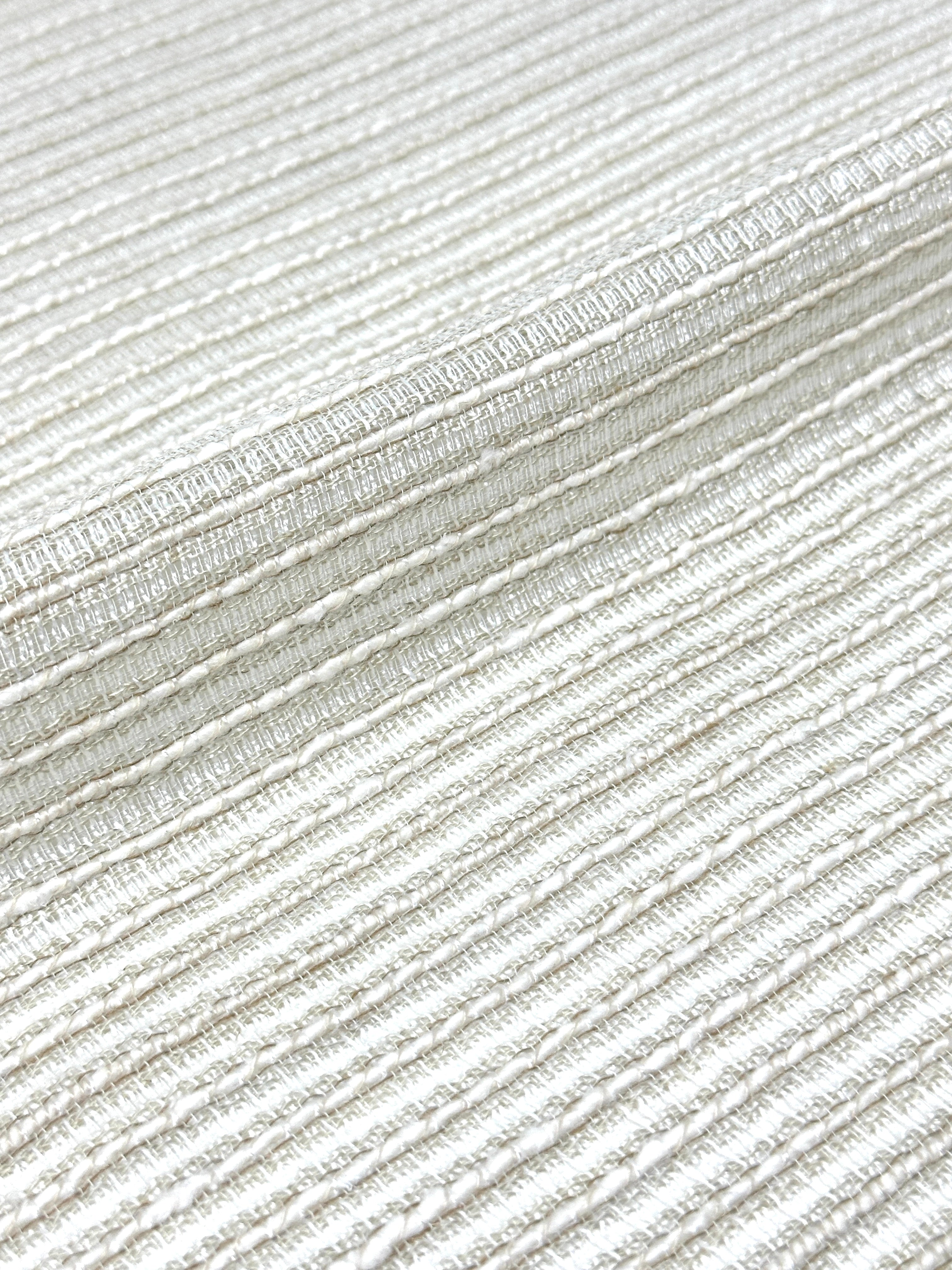 Thick Weaved Faux Linen Fabric By The Yard / 118" Width / CL1084
