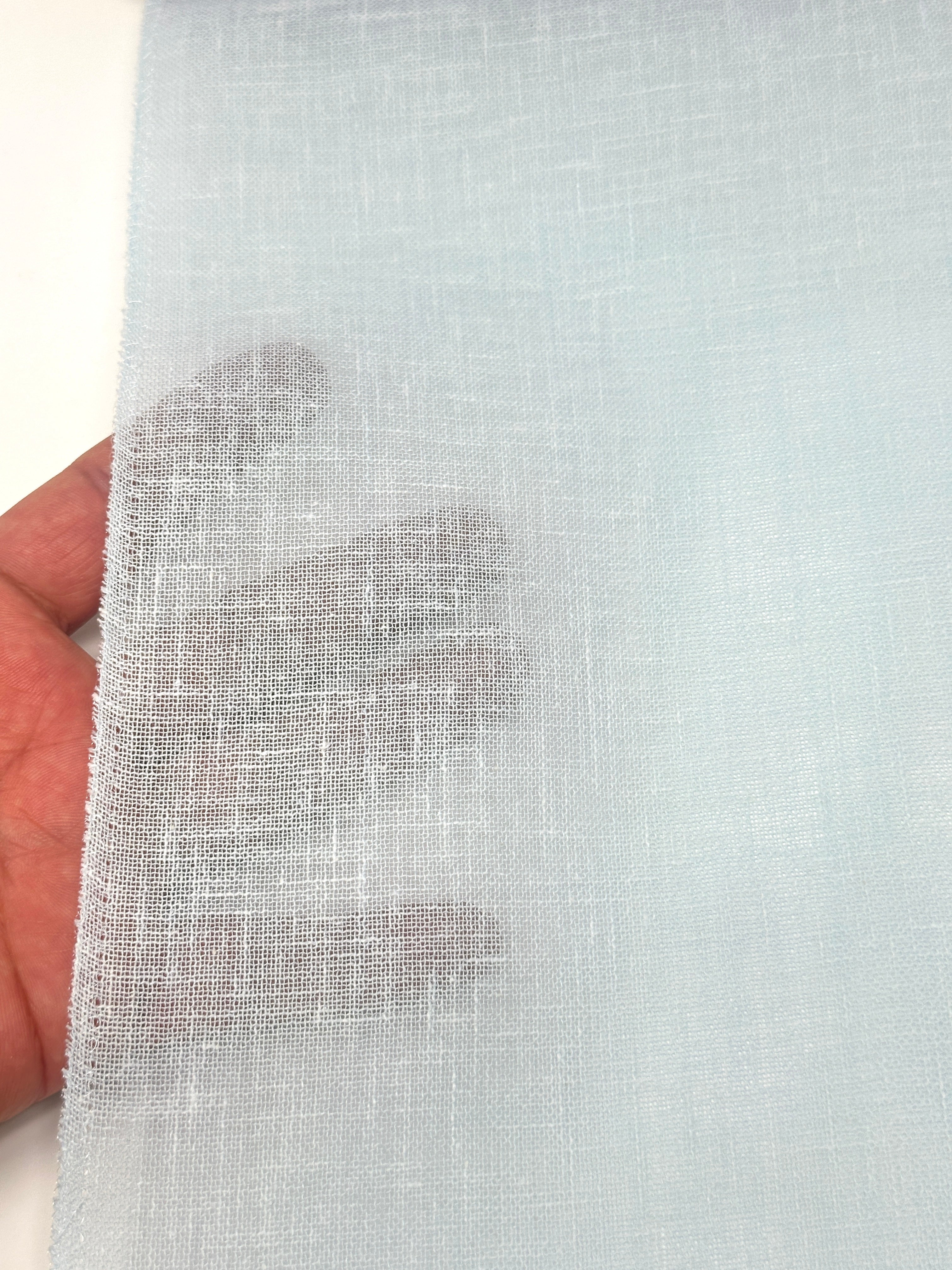 Cotton Blended Rustic Sheer Linen Fabric / 54" Width / CL1152