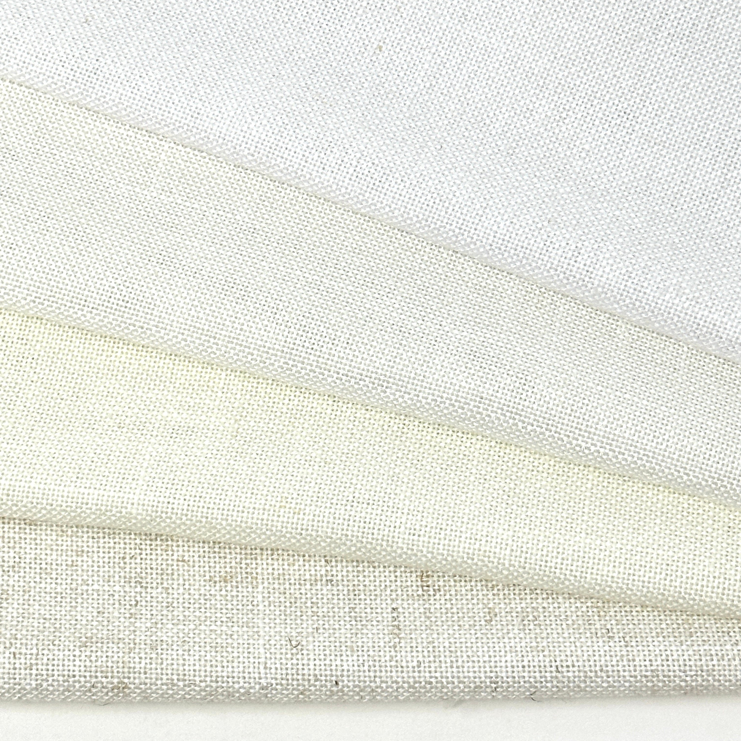 Solid Light Medium Weight Sheer Blend Linen Fabric By The Yard / 118