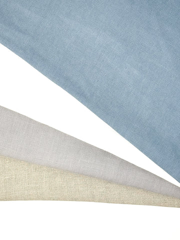 Washed Tumbled French Double Width 100% Natural Linen Fabric By The Yard/ 116" Width / CL1058